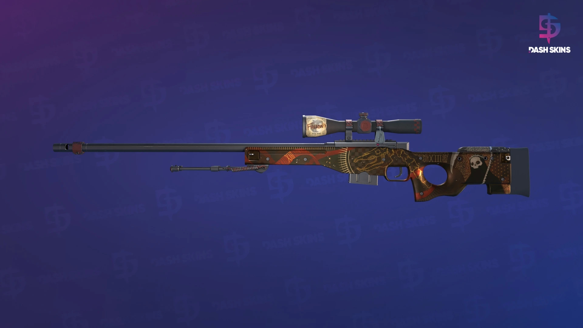 AWP | Mortis (Well-Worn) Screenshot Playside