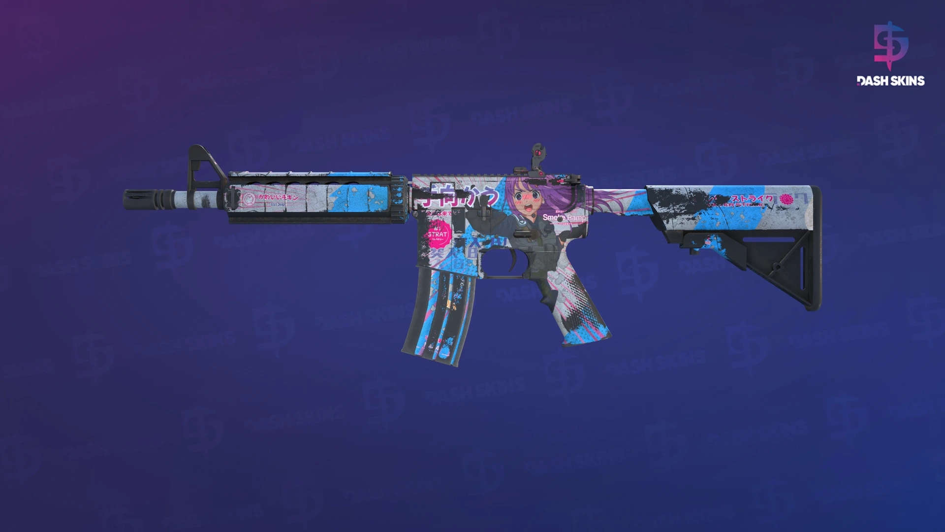 M4A4 | Temukau (Battle-Scarred) Screenshot Playside
