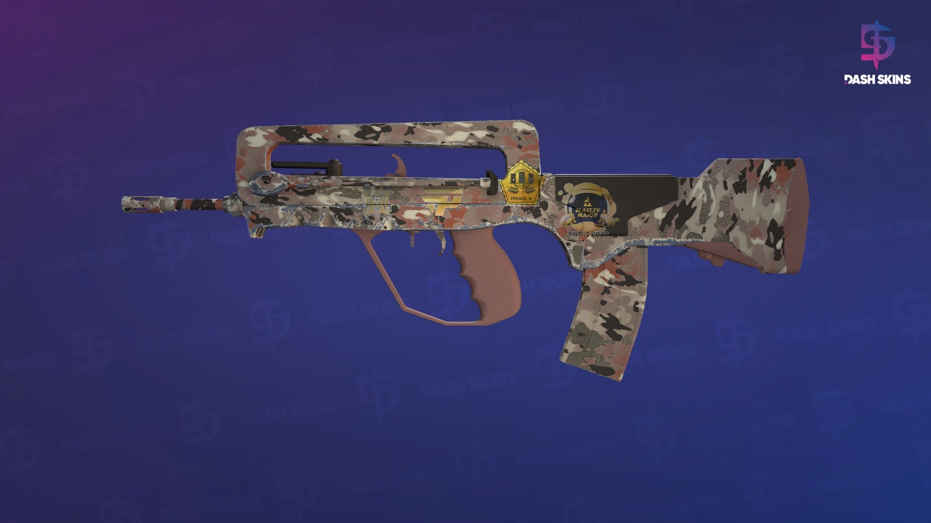 Souvenir FAMAS | CaliCamo (Factory New) Screenshot Playside