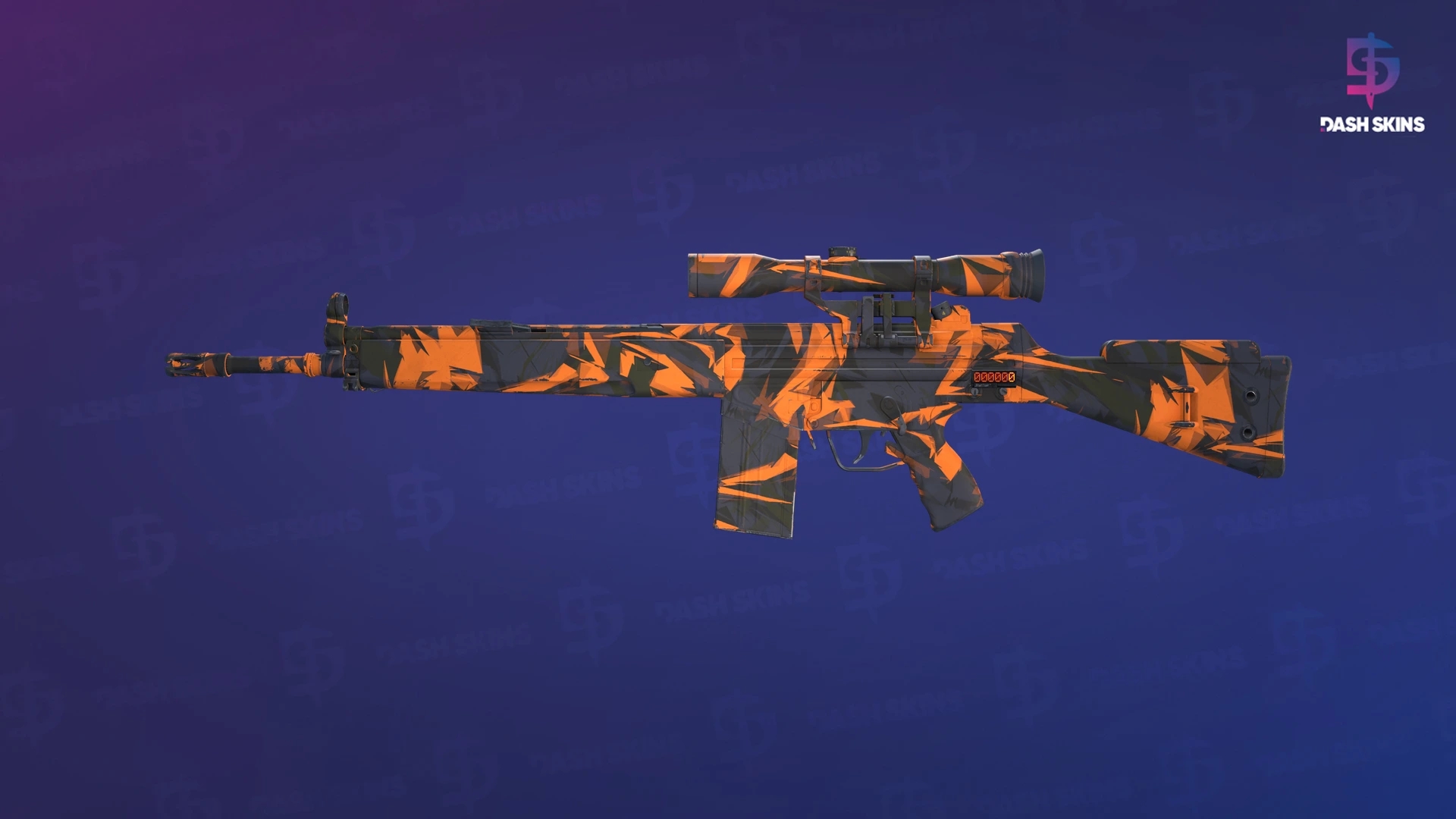 StatTrak™ G3SG1 | Orange Crash (Minimal Wear) Screenshot Playside