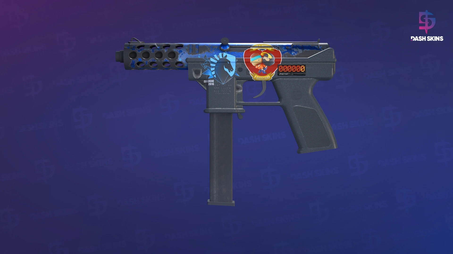 StatTrak™ Tec-9 | Ice Cap (Battle-Scarred) Screenshot Playside