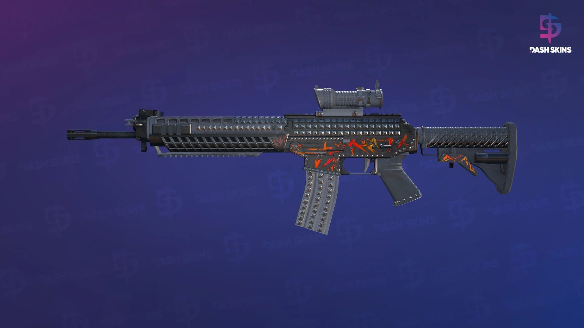 SG 553 | Heavy Metal (Well-Worn) Screenshot Playside
