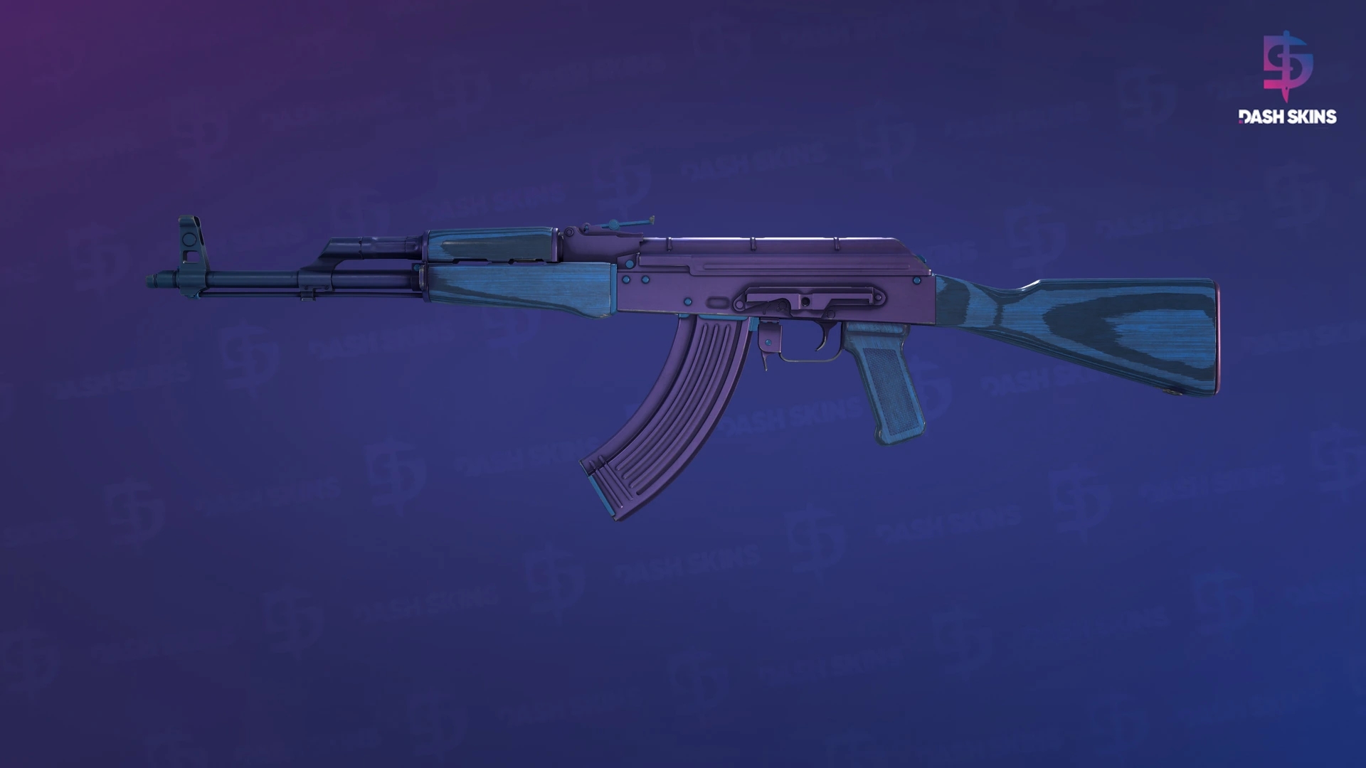 AK-47 | Midnight Laminate (Minimal Wear) Screenshot Playside