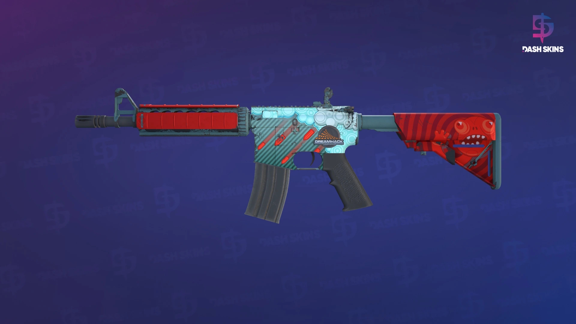 M4A4 | Bullet Rain (Minimal Wear) Screenshot Playside