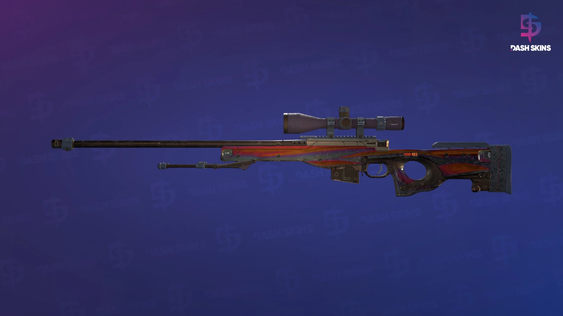 StatTrak™ AWP | Chrome Cannon (Battle-Scarred) Screenshot Playside