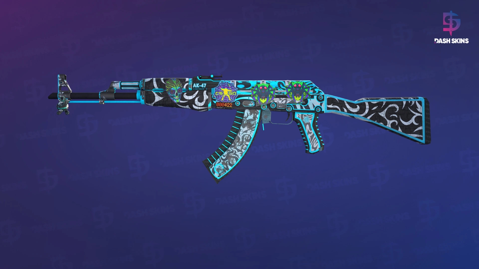 StatTrak™ AK-47 | Frontside Misty (Well-Worn) Screenshot Playside