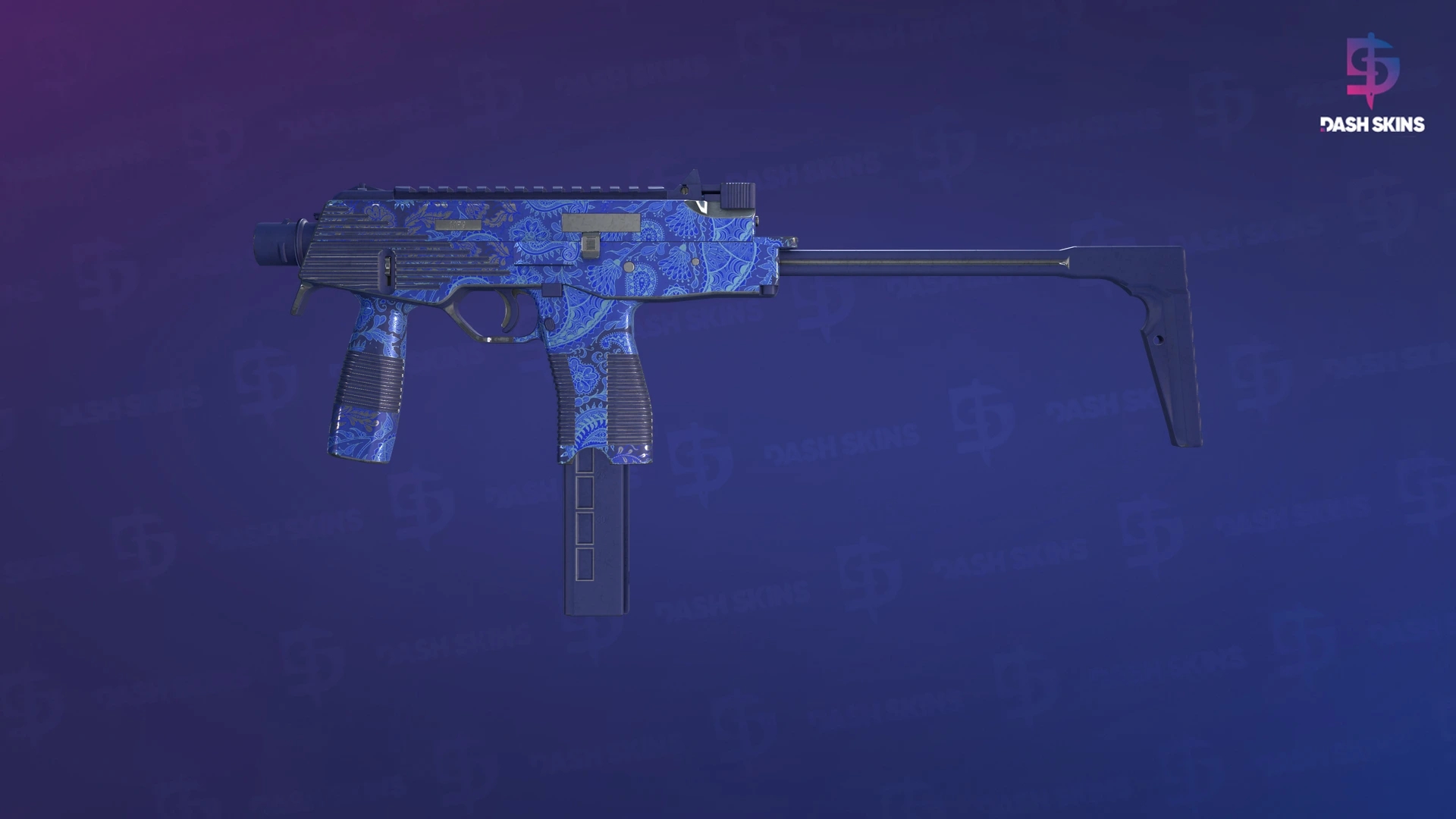 MP9 | Cobalt Paisley (Field-Tested) Screenshot Playside