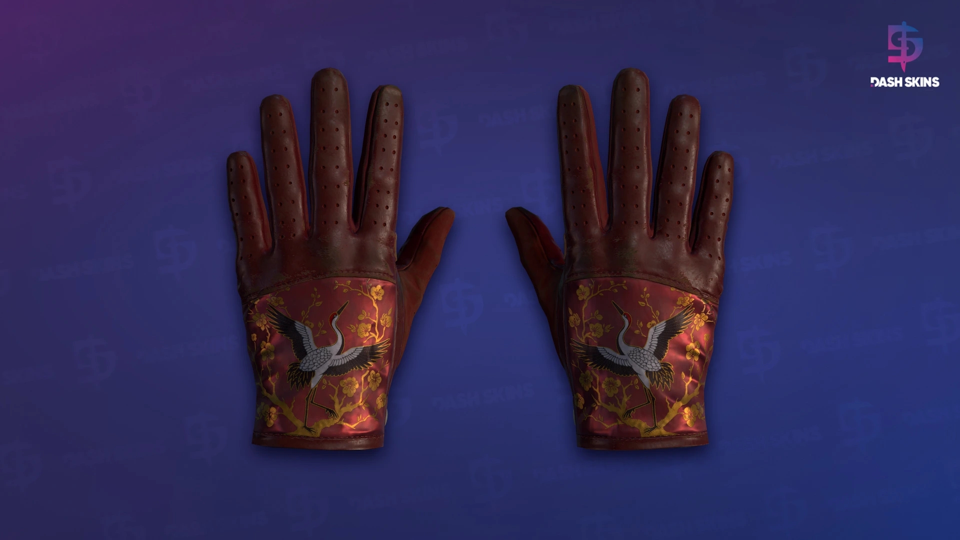 ★ Driver Gloves | Brocade Crane (Battle-Scarred) Screenshot Playside