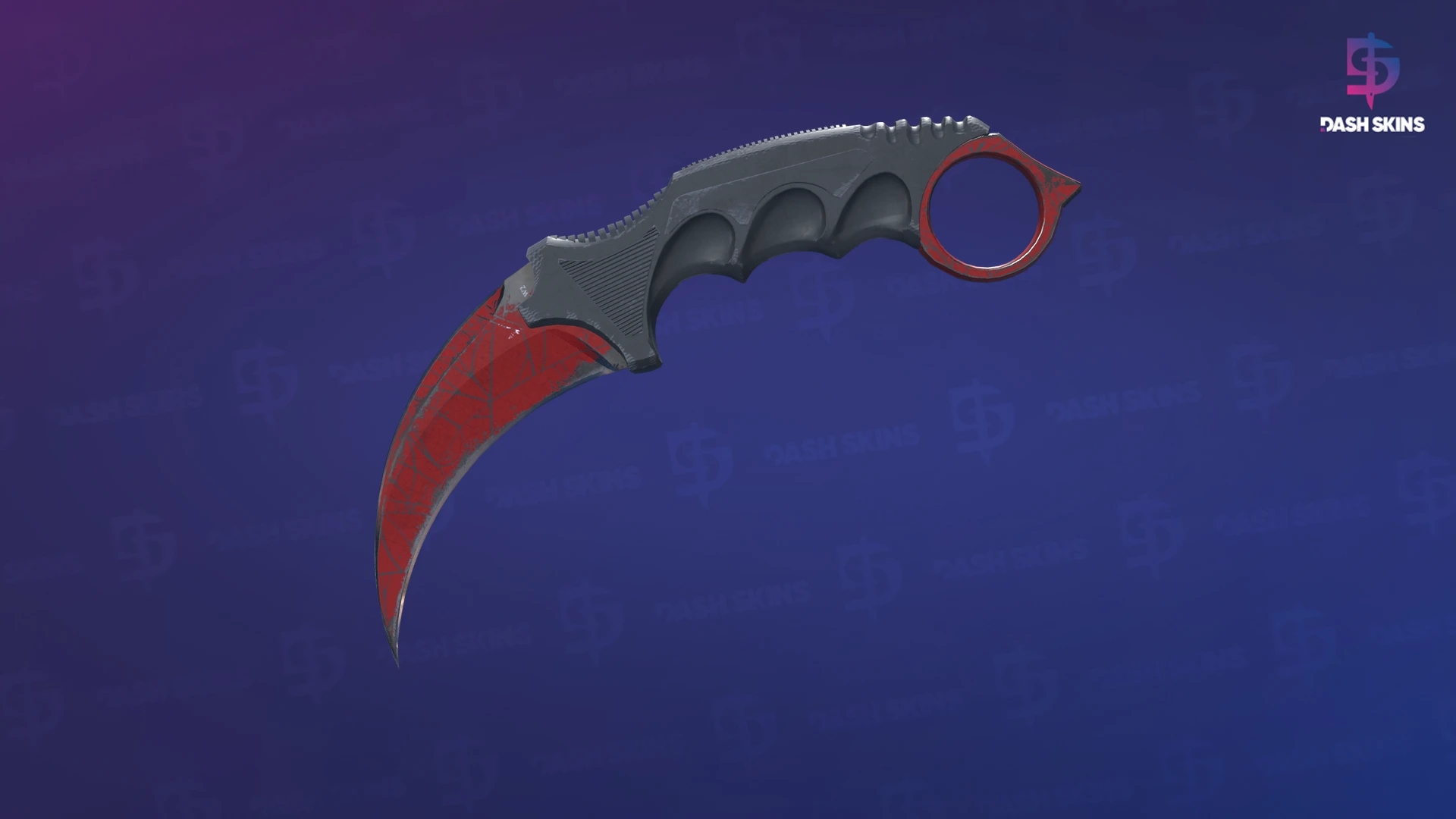 ★ Karambit | Crimson Web (Well-Worn) Screenshot Playside