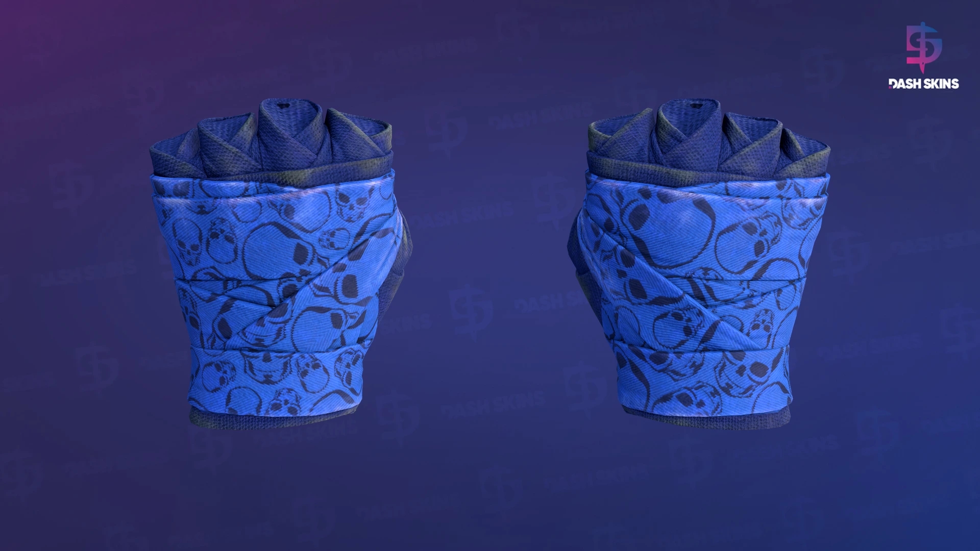 ★ Hand Wraps | Cobalt Skulls (Field-Tested) Screenshot Playside