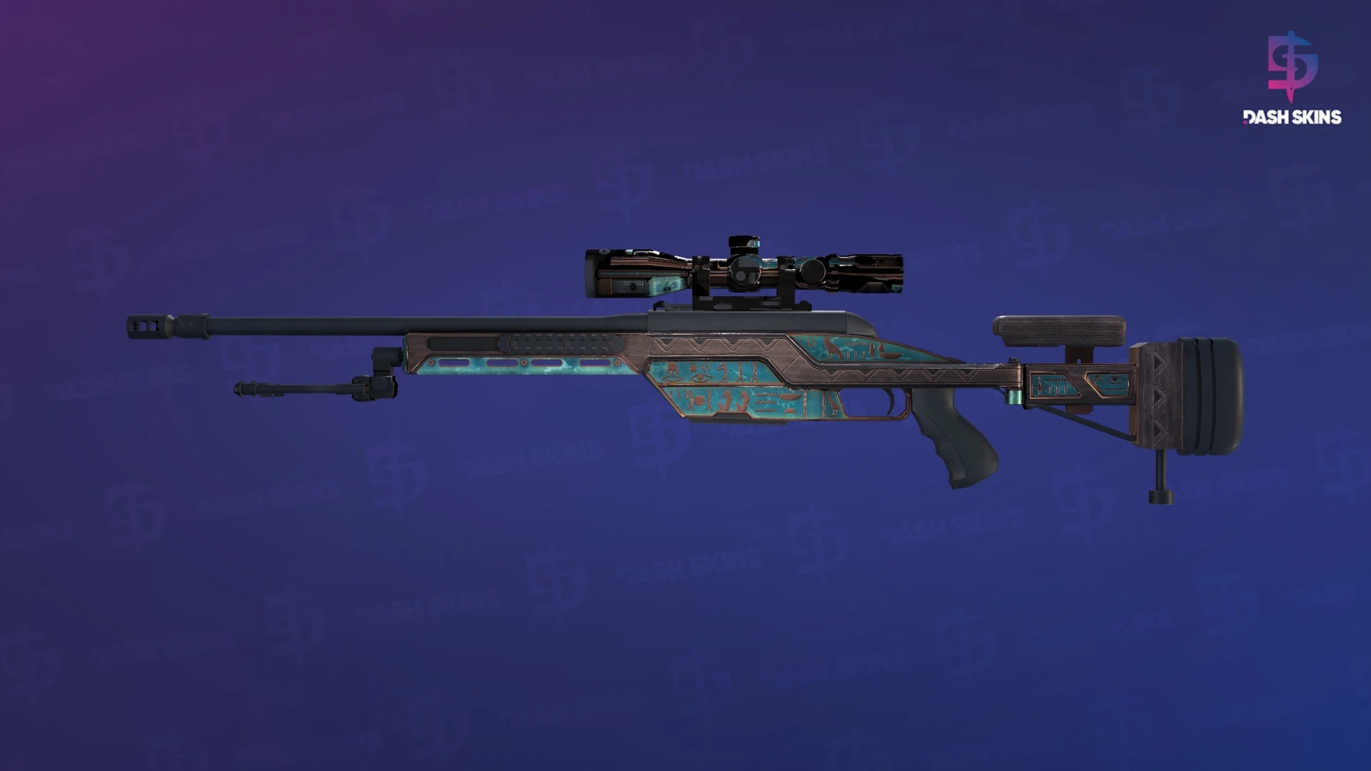 Souvenir SSG 08 | Azure Glyph (Minimal Wear) Screenshot Playside