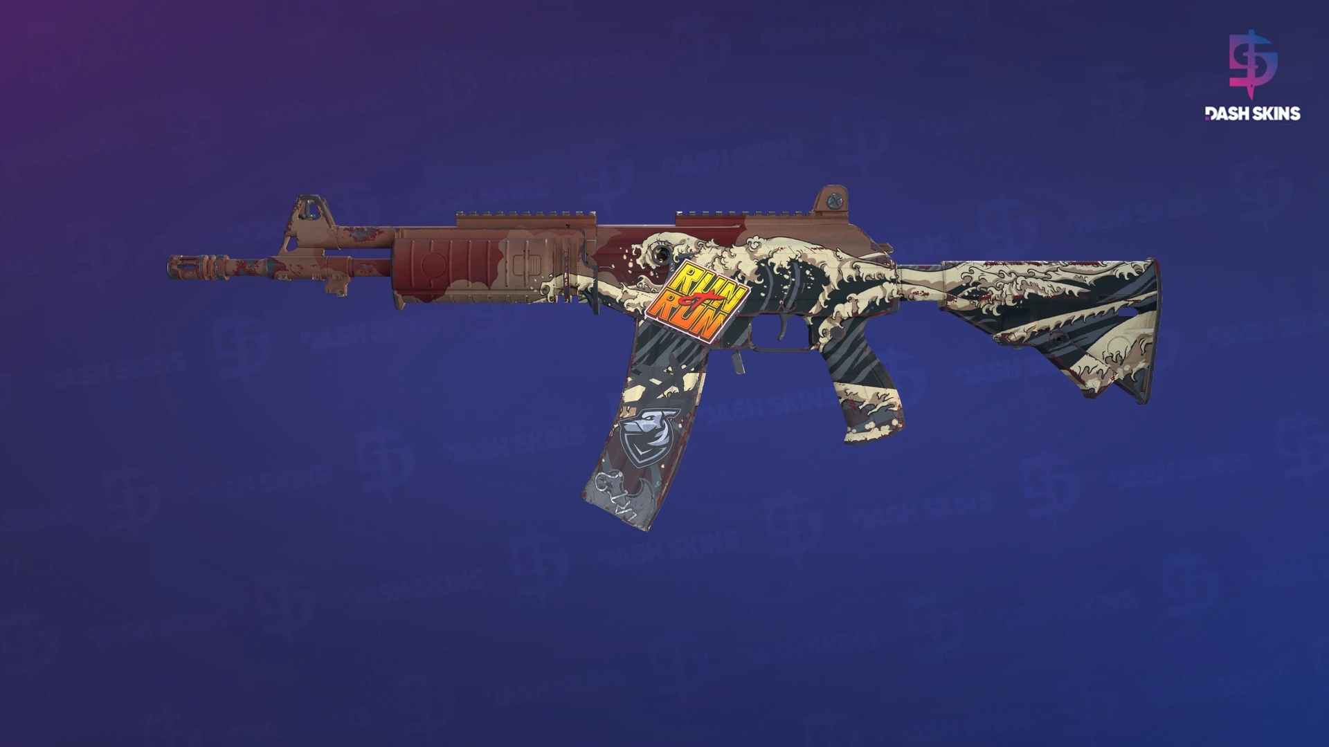 Galil AR | Crimson Tsunami (Minimal Wear) Screenshot Playside