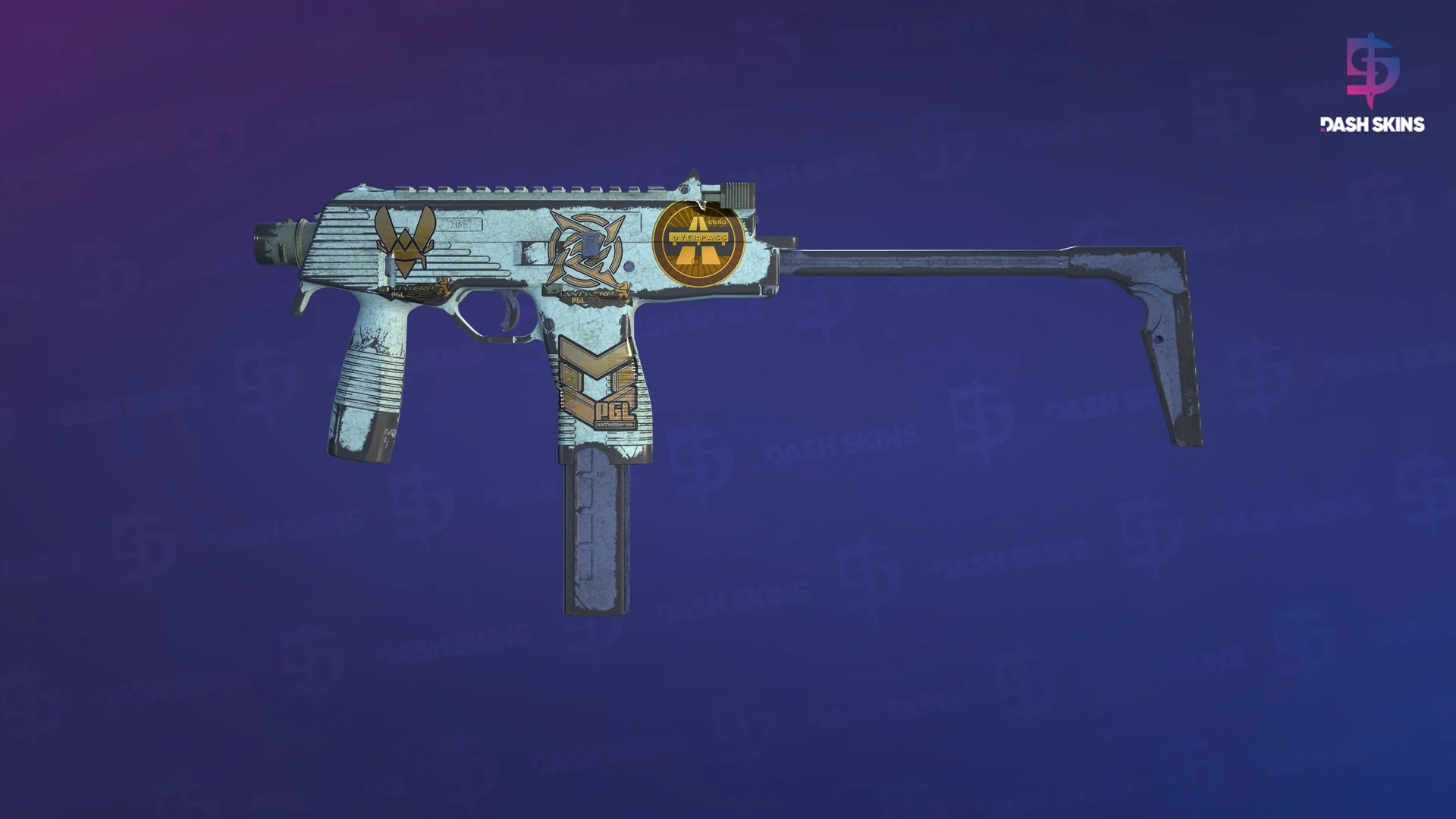 Souvenir MP9 | Storm (Battle-Scarred) Screenshot Playside