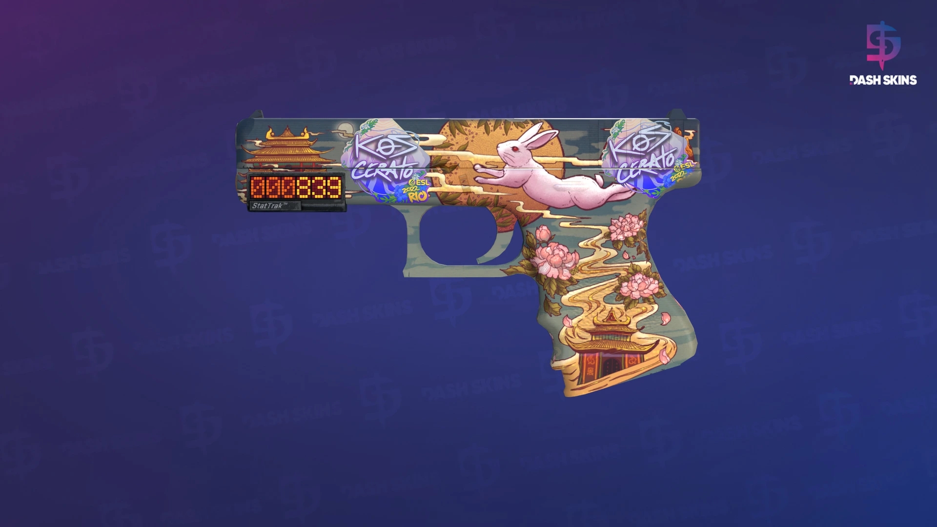 StatTrak™ Glock-18 | Umbral Rabbit (Factory New) Screenshot Playside