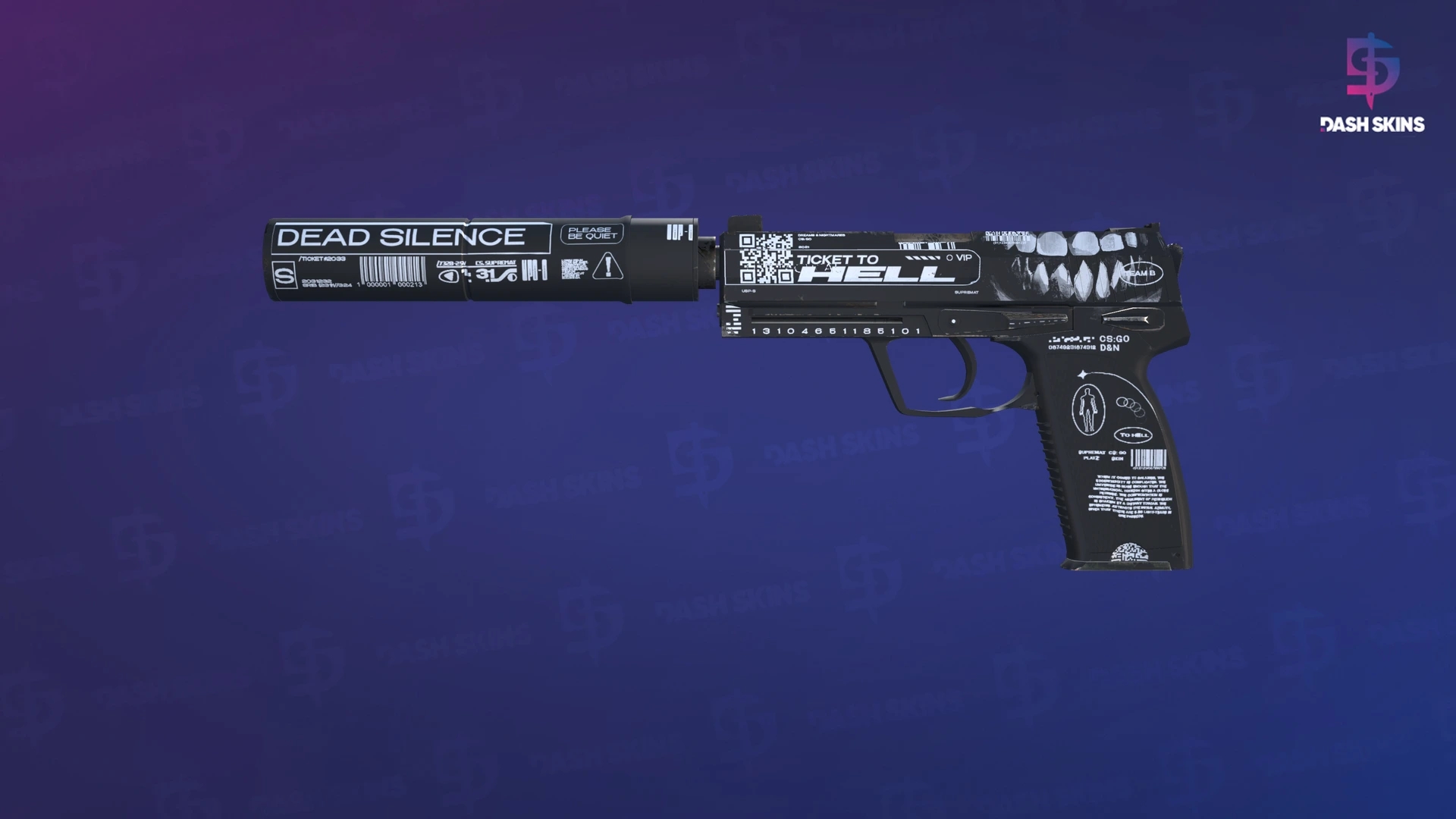USP-S | Ticket to Hell (Minimal Wear) Screenshot Playside