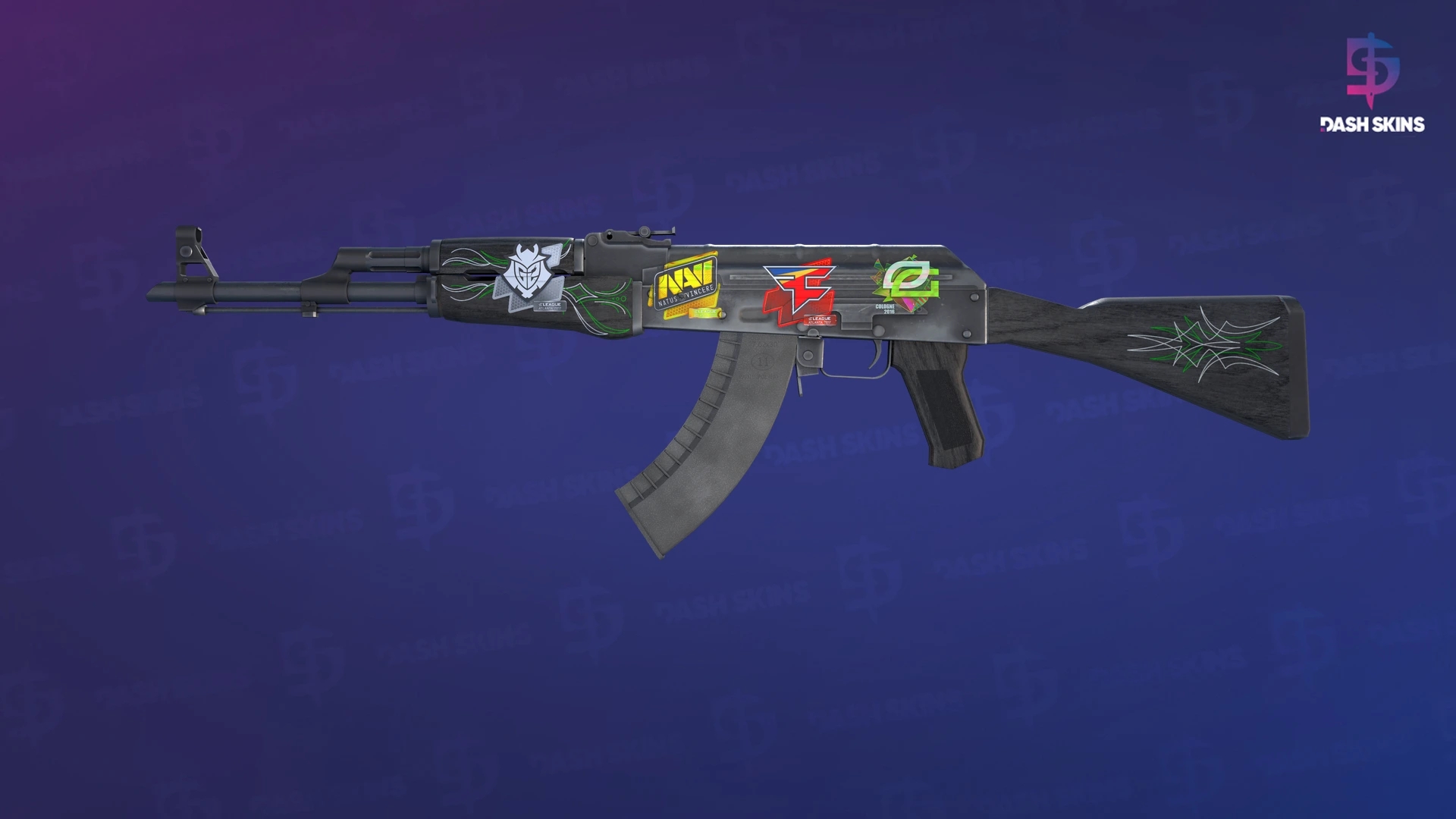 AK-47 | Emerald Pinstripe (Field-Tested) Screenshot Playside