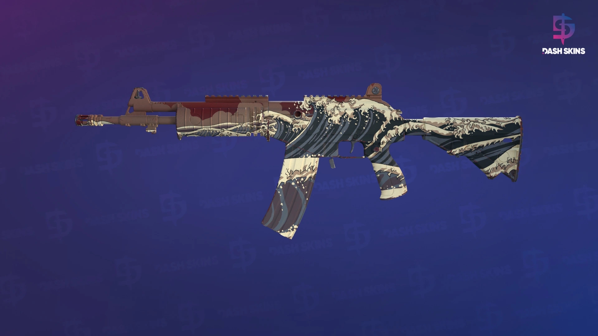Galil AR | Crimson Tsunami (Factory New) Screenshot Playside