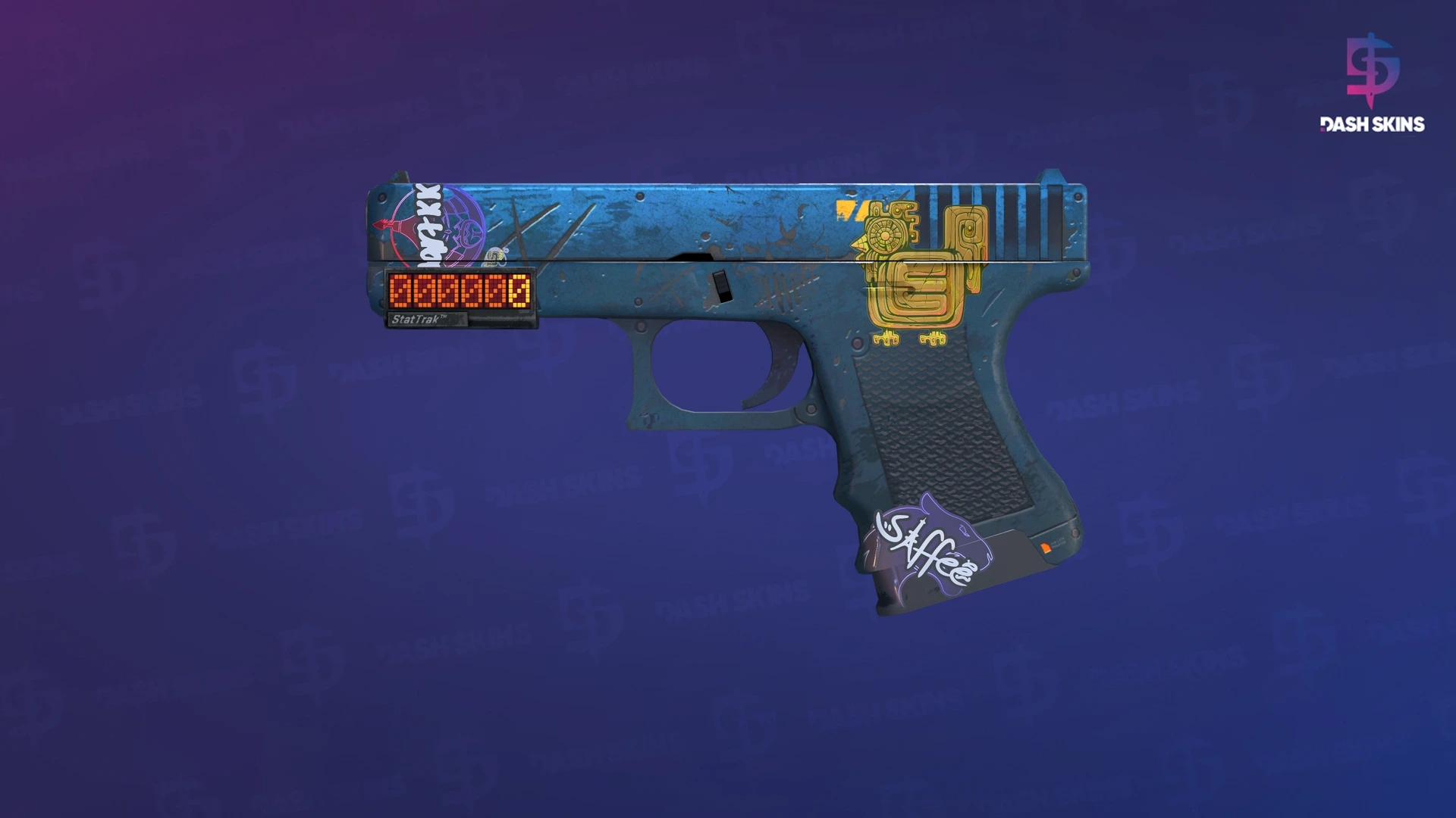 StatTrak™ Glock-18 | Off World (Battle-Scarred) Screenshot Playside