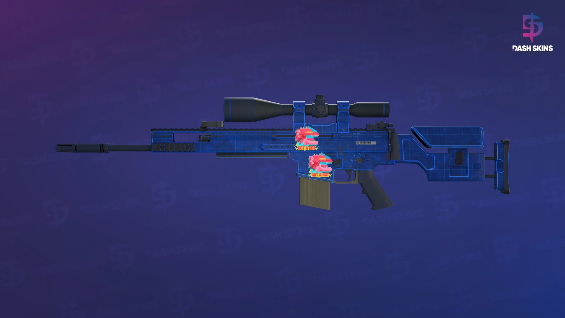 SCAR-20 | Blueprint (Minimal Wear) Screenshot Playside