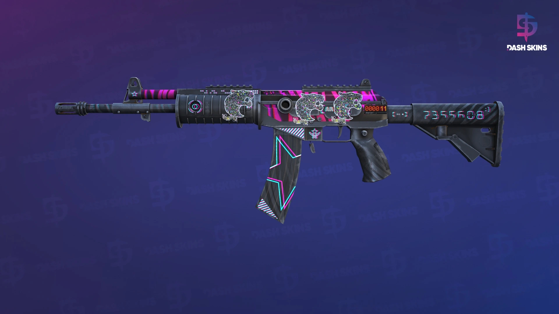 StatTrak™ Galil AR | Chromatic Aberration (Well-Worn) Screenshot Playside
