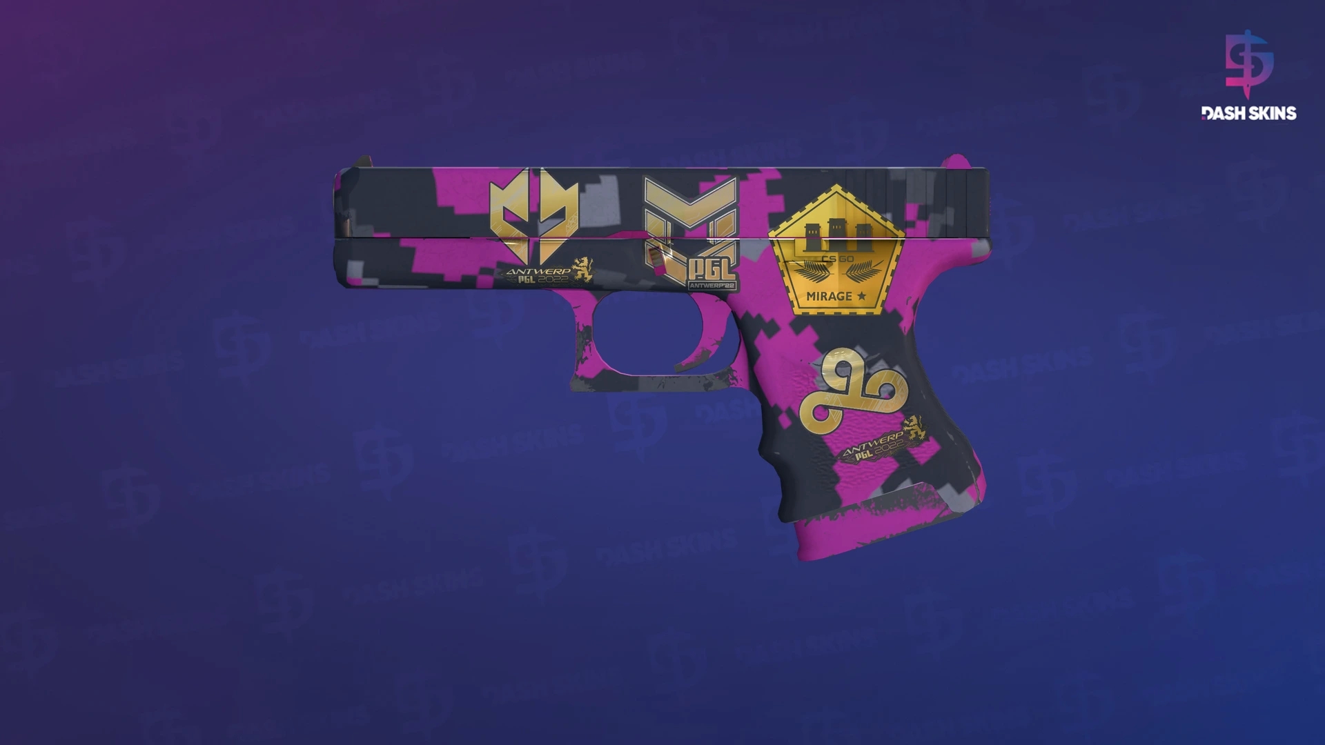Souvenir Glock-18 | Pink DDPAT (Minimal Wear) Screenshot Playside