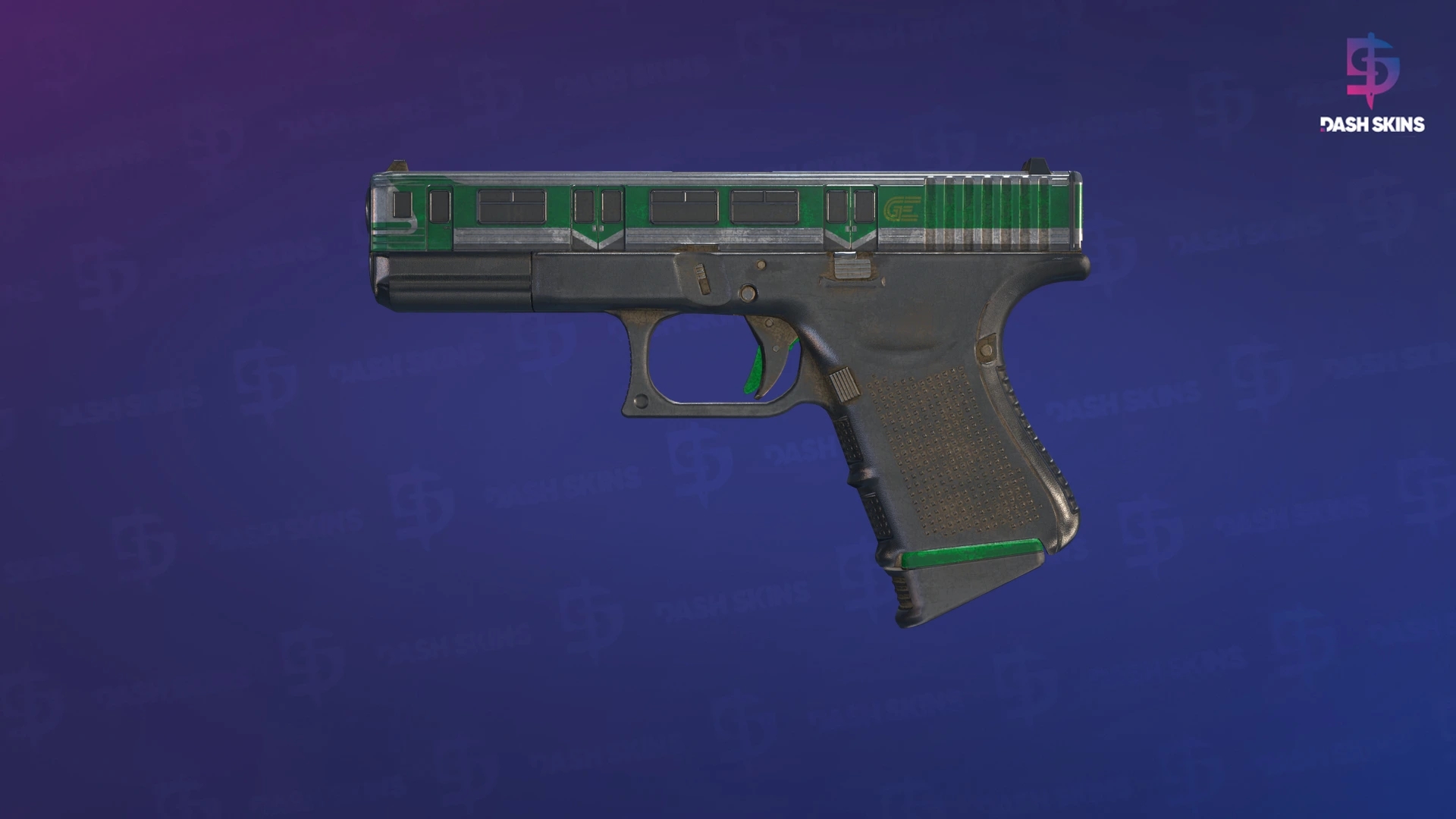 Glock-18 | Green Line (Battle-Scarred) Screenshot Playside