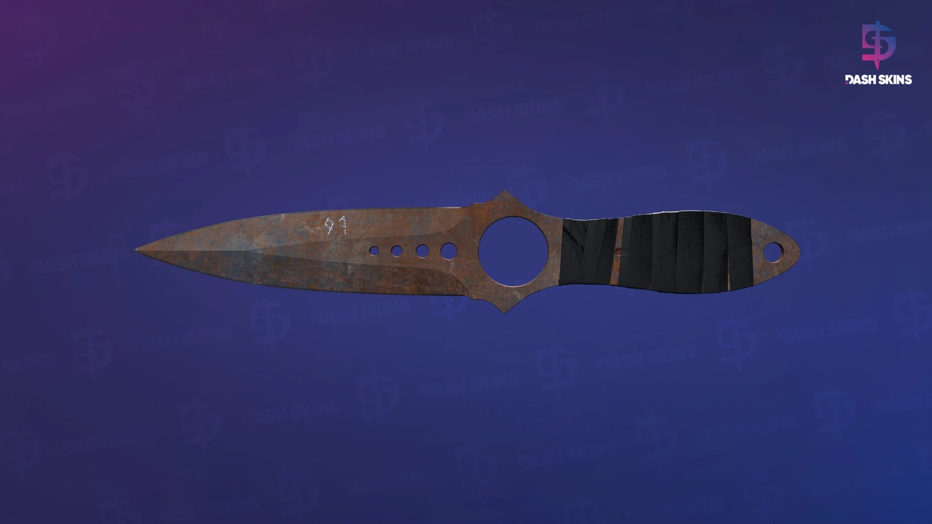 ★ StatTrak™ Skeleton Knife | Rust Coat (Battle-Scarred) Screenshot Playside