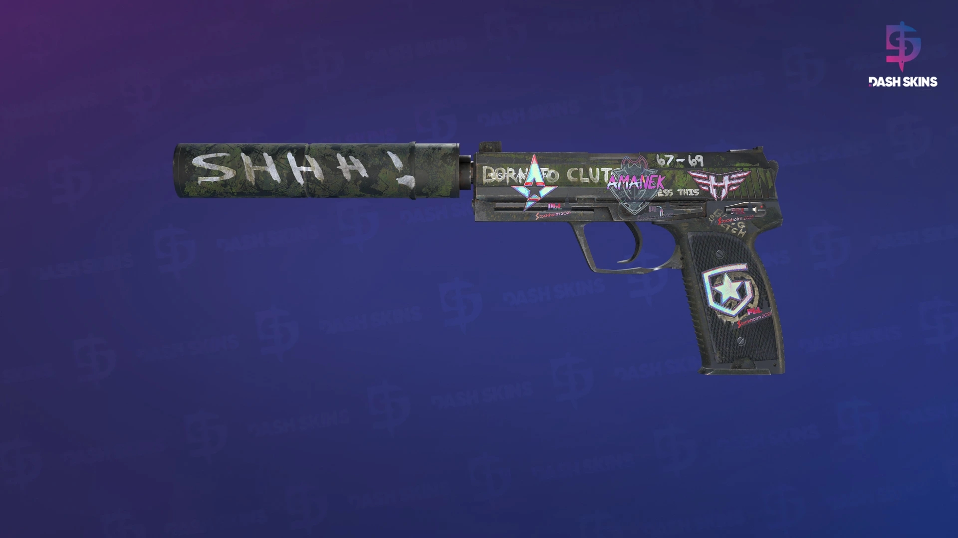 USP-S | Flashback (Well-Worn) Screenshot Playside