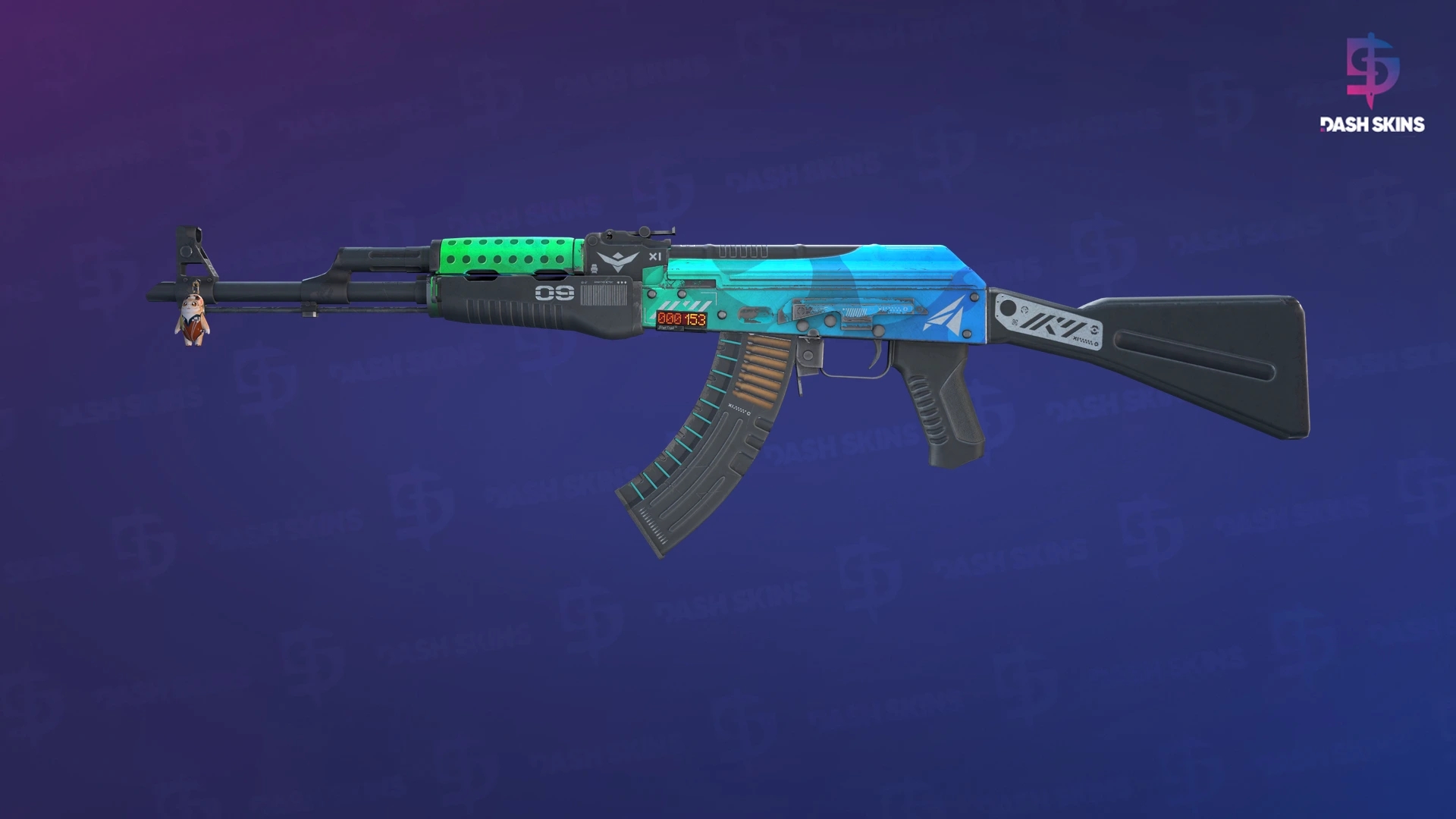 StatTrak™ AK-47 | Ice Coaled (Field-Tested) Screenshot Playside