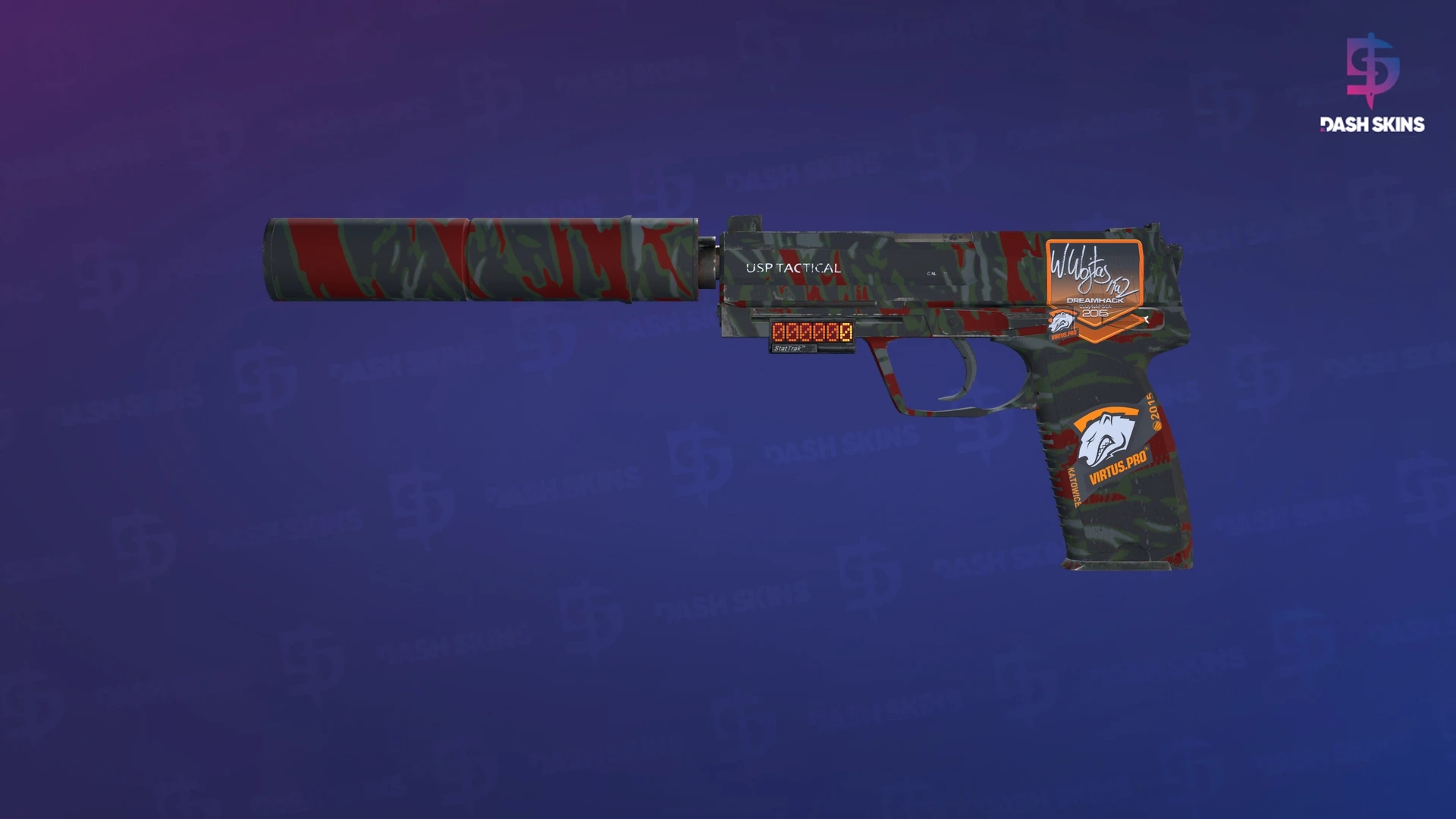 StatTrak™ USP-S | Blood Tiger (Minimal Wear) Screenshot Playside