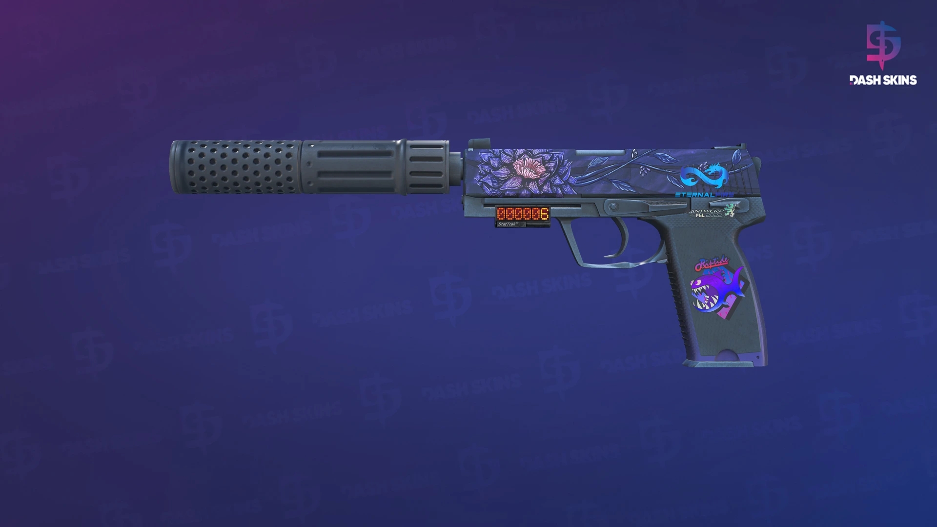 StatTrak™ USP-S | Black Lotus (Minimal Wear) Screenshot Playside