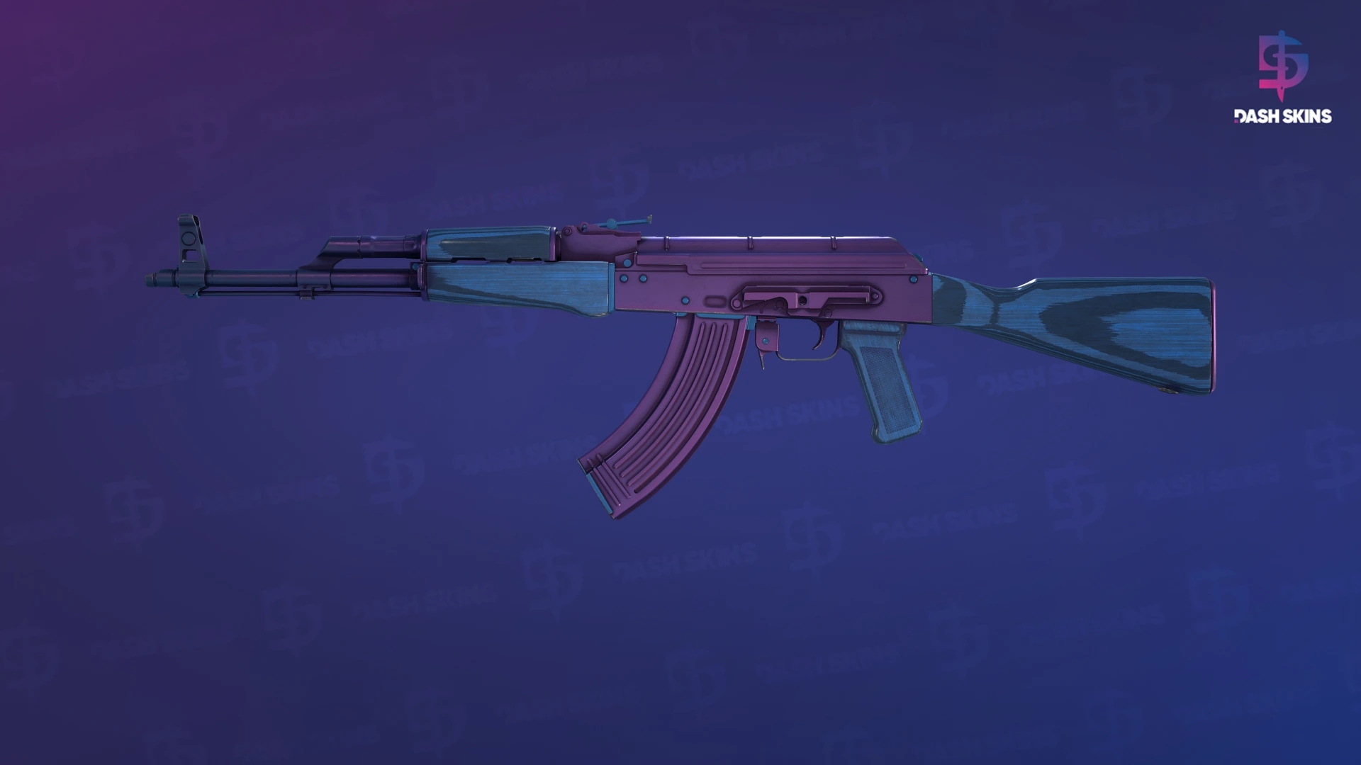 AK-47 | Midnight Laminate (Minimal Wear) Screenshot Playside