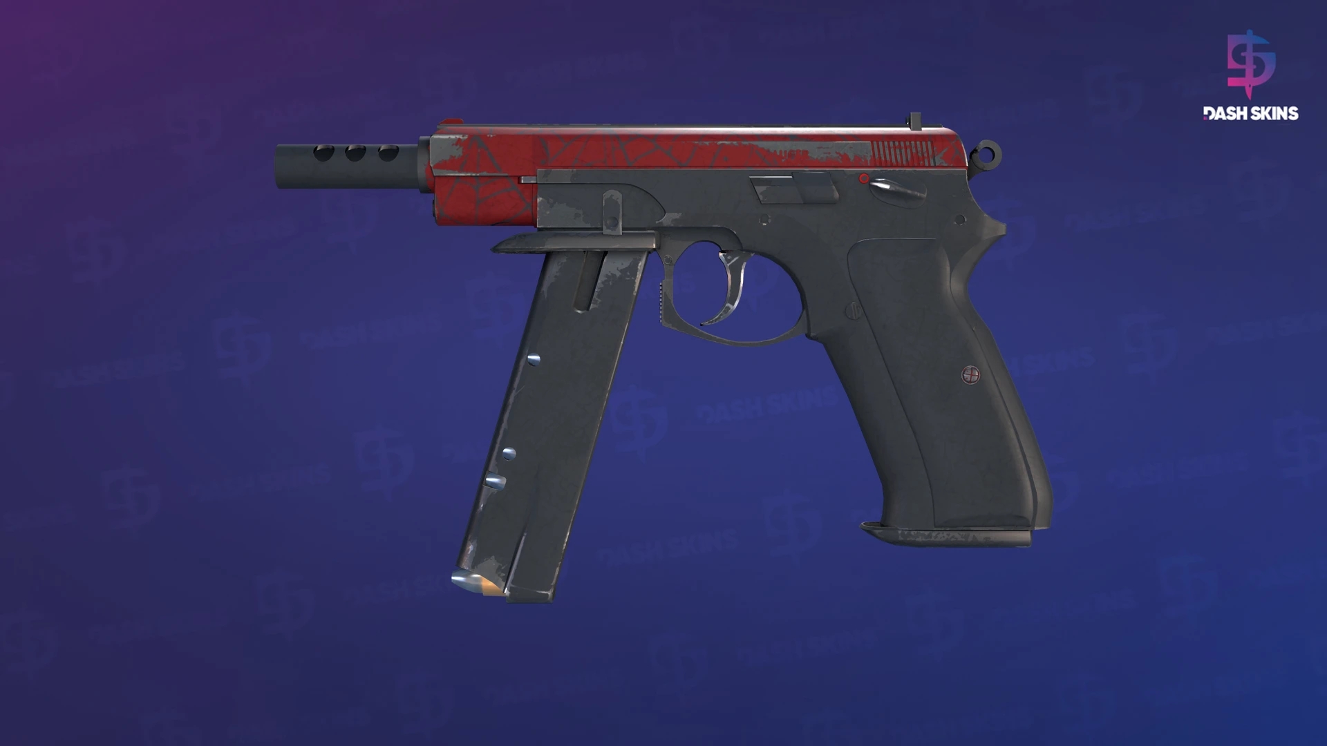 CZ75-Auto | Crimson Web (Well-Worn) Screenshot Playside