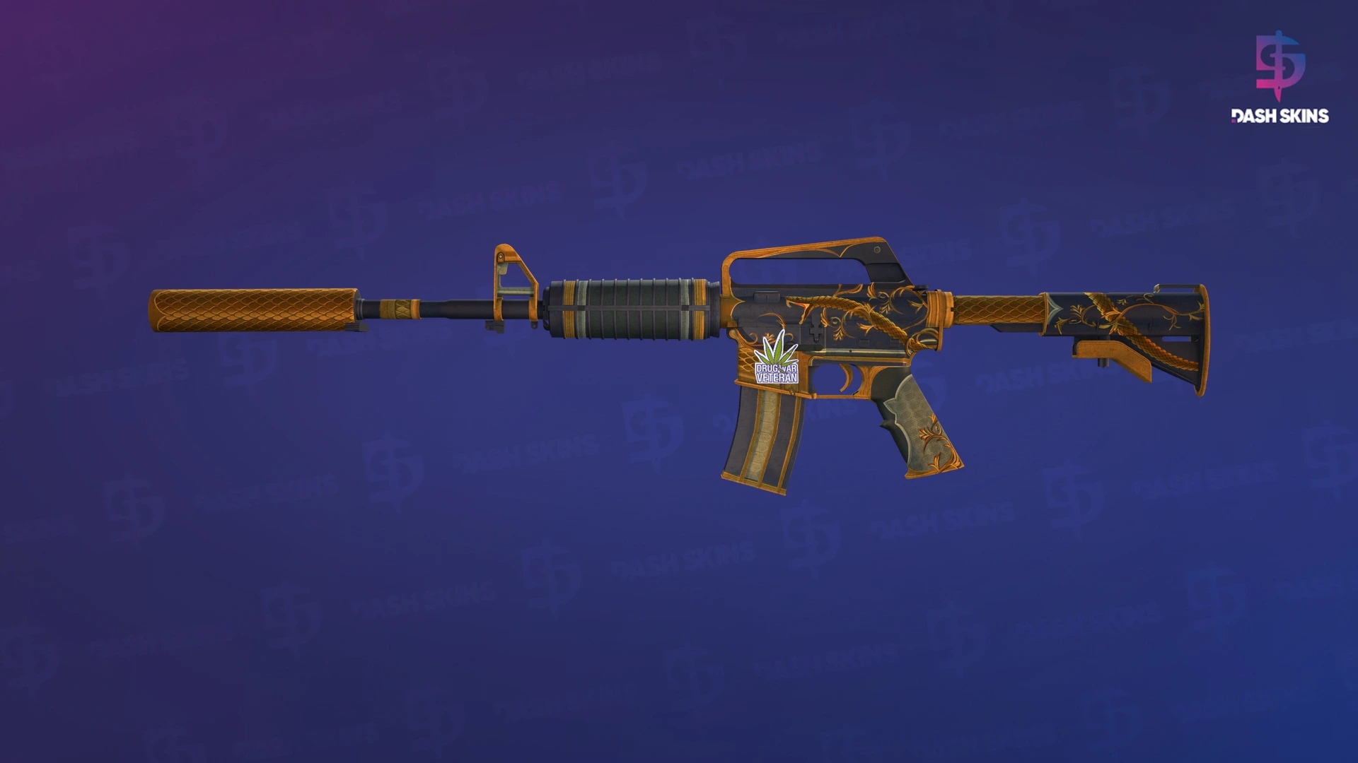 M4A1-S | Golden Coil (Well-Worn) Screenshot Playside