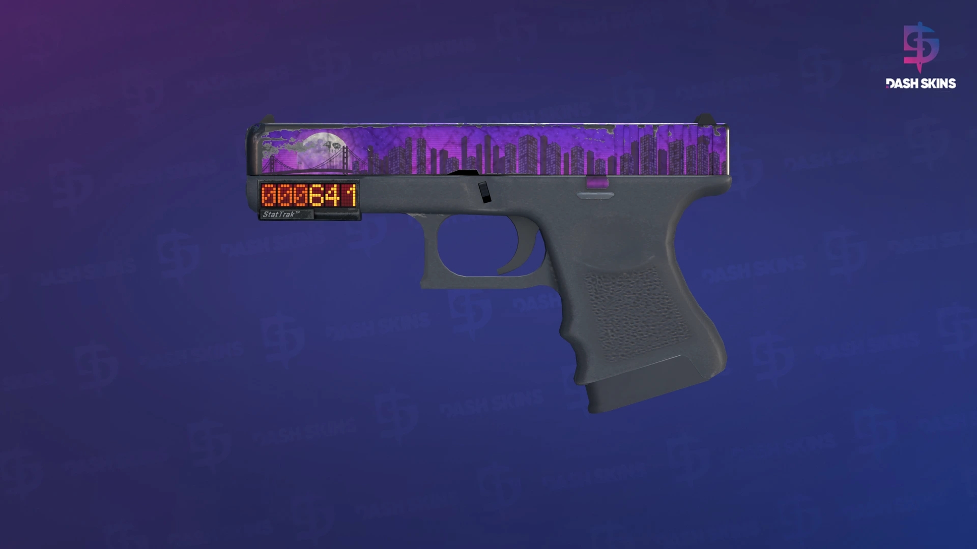 StatTrak™ Glock-18 | Moonrise (Battle-Scarred) Screenshot Playside