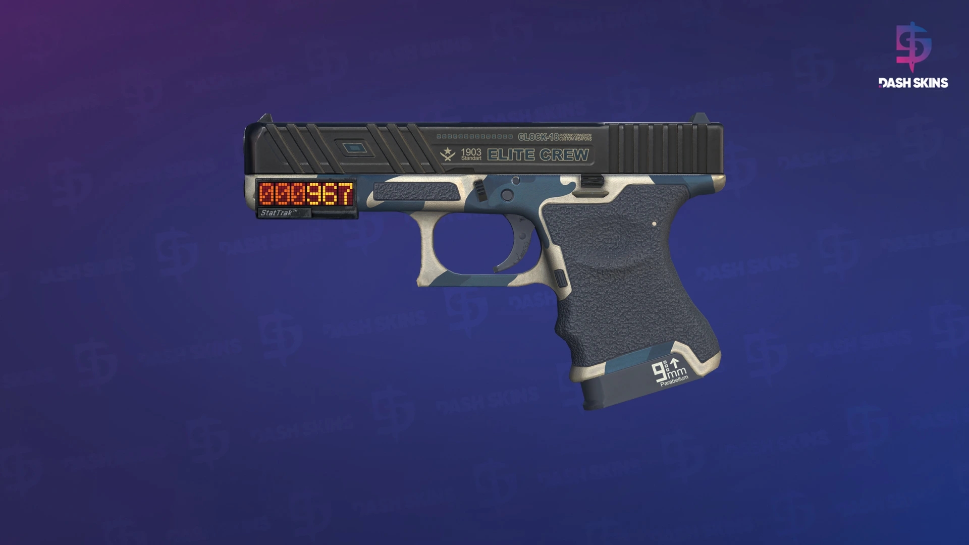 StatTrak™ Glock-18 | Winterized (Minimal Wear) Screenshot Playside