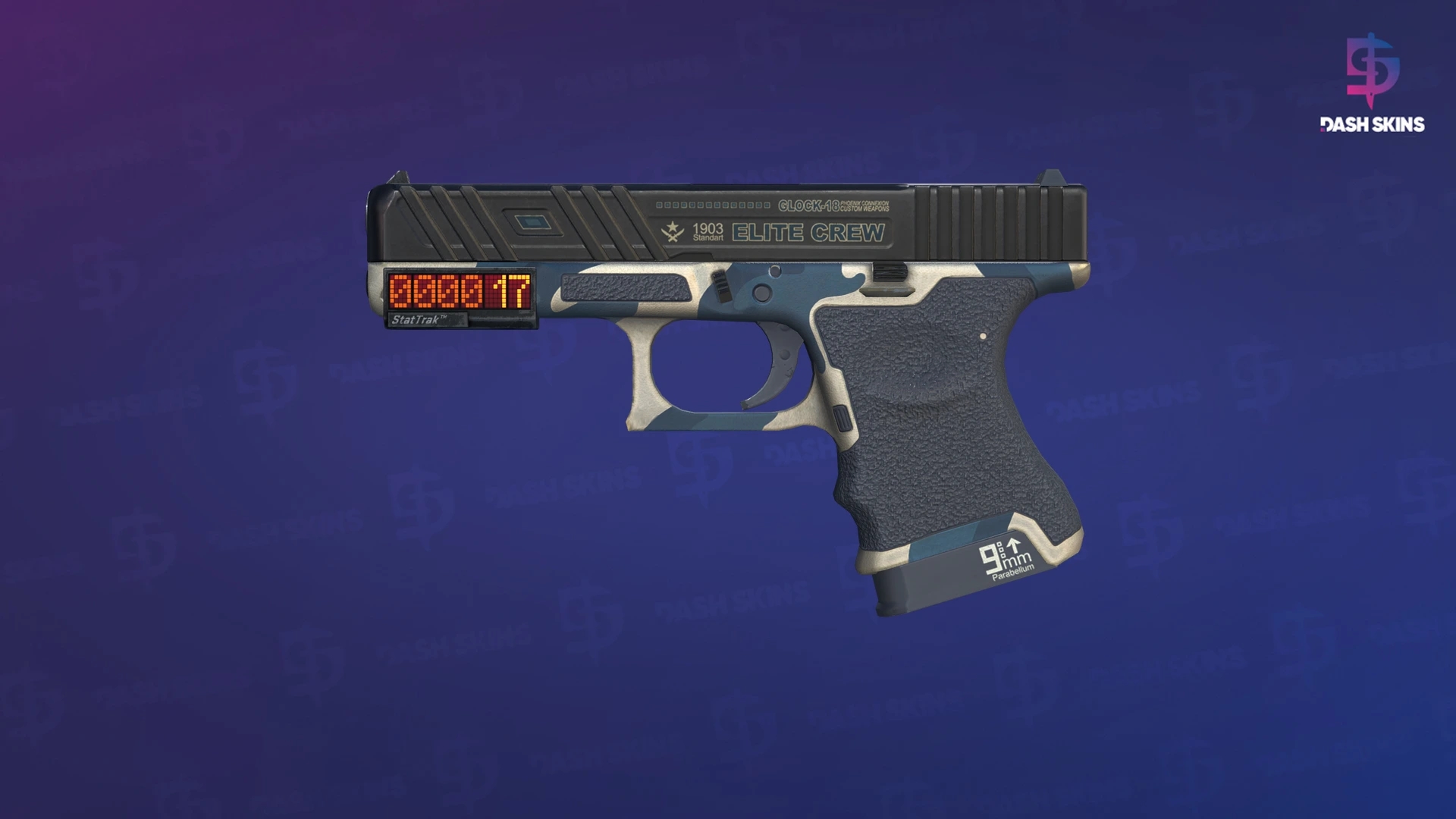 StatTrak™ Glock-18 | Winterized (Minimal Wear) Screenshot Playside