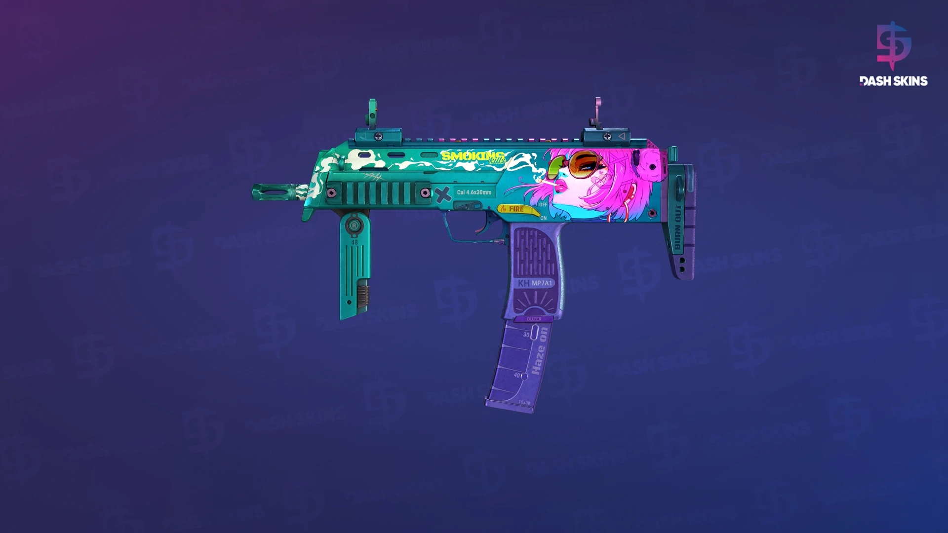 MP7 | Smoking Kills (Minimal Wear) Screenshot Playside