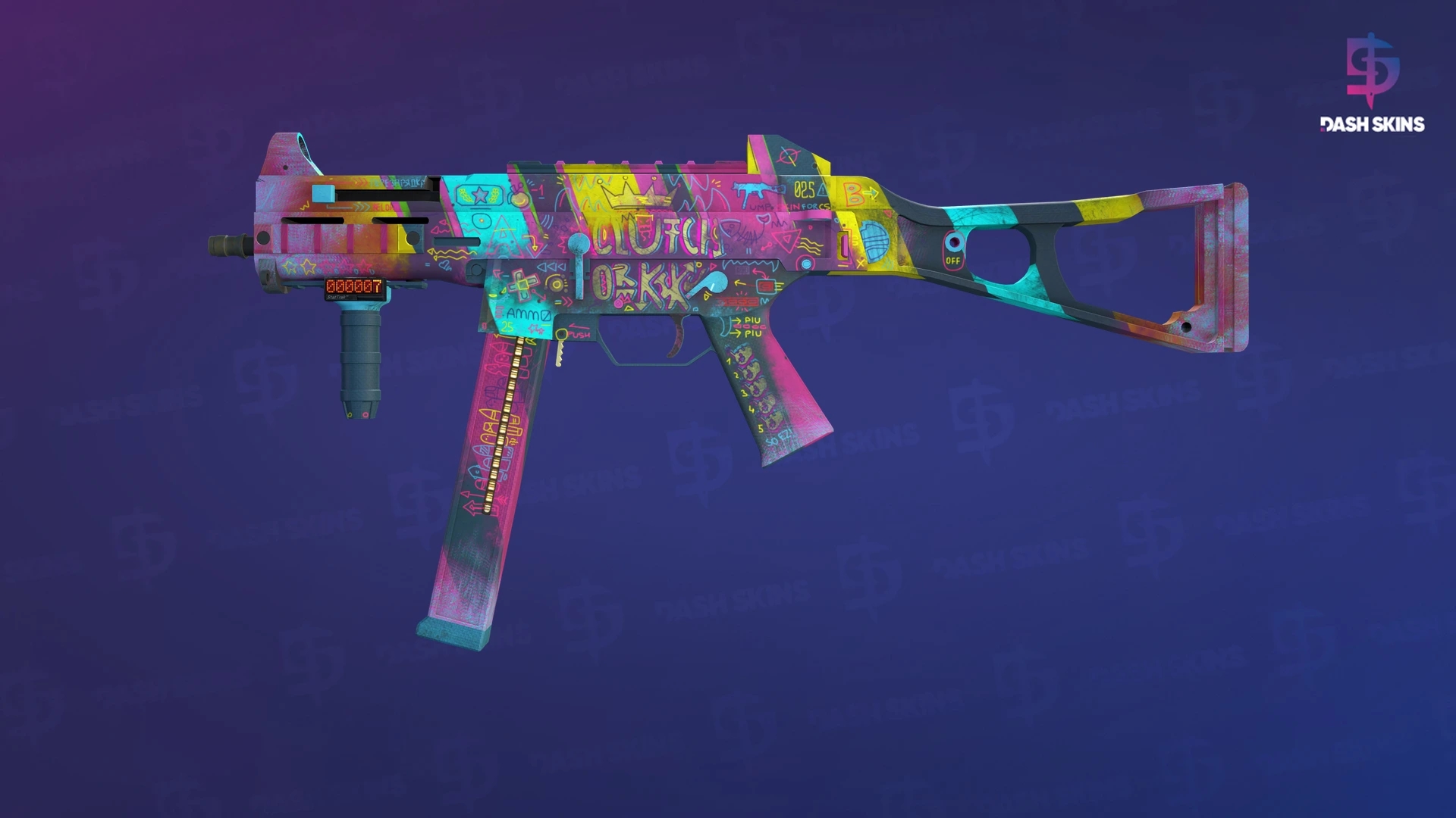 StatTrak™ UMP-45 | Wild Child (Minimal Wear) Screenshot Playside