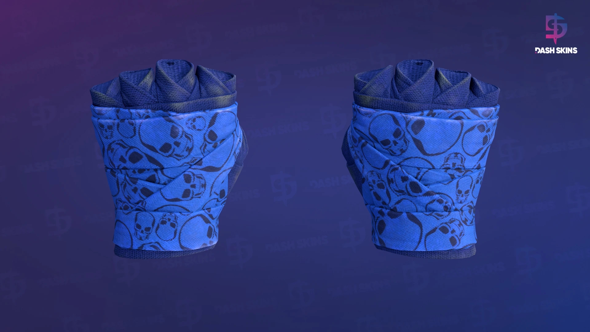 ★ Hand Wraps | Cobalt Skulls (Field-Tested) Screenshot Playside