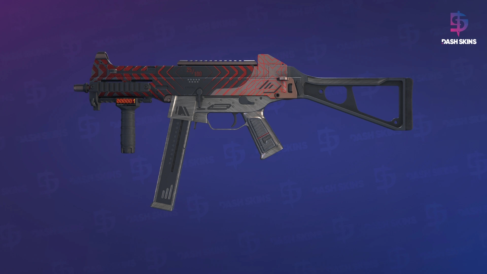 StatTrak™ UMP-45 | Fragment (Minimal Wear) Screenshot Playside