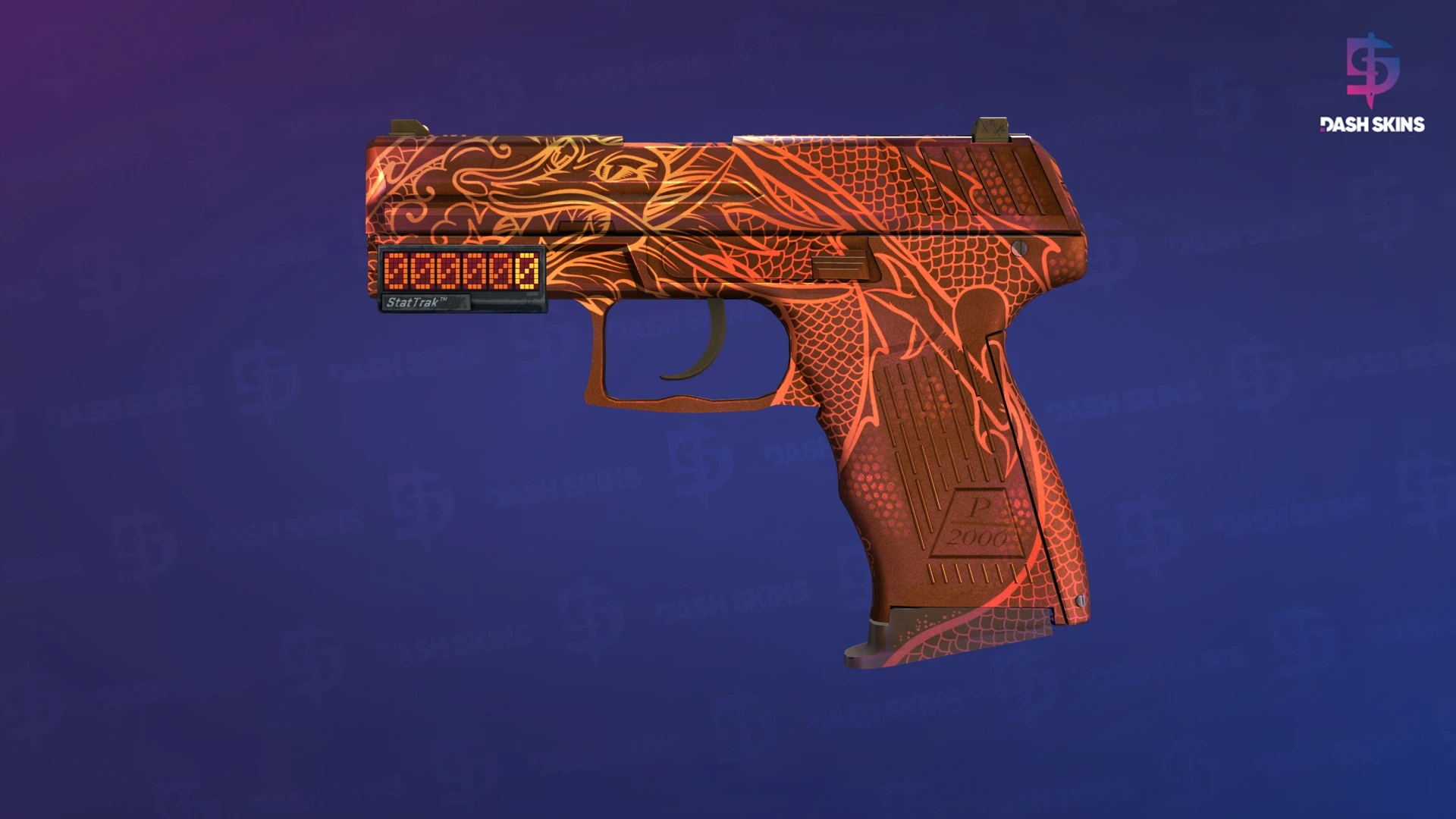 StatTrak™ P2000 | Imperial Dragon (Factory New) Screenshot Playside