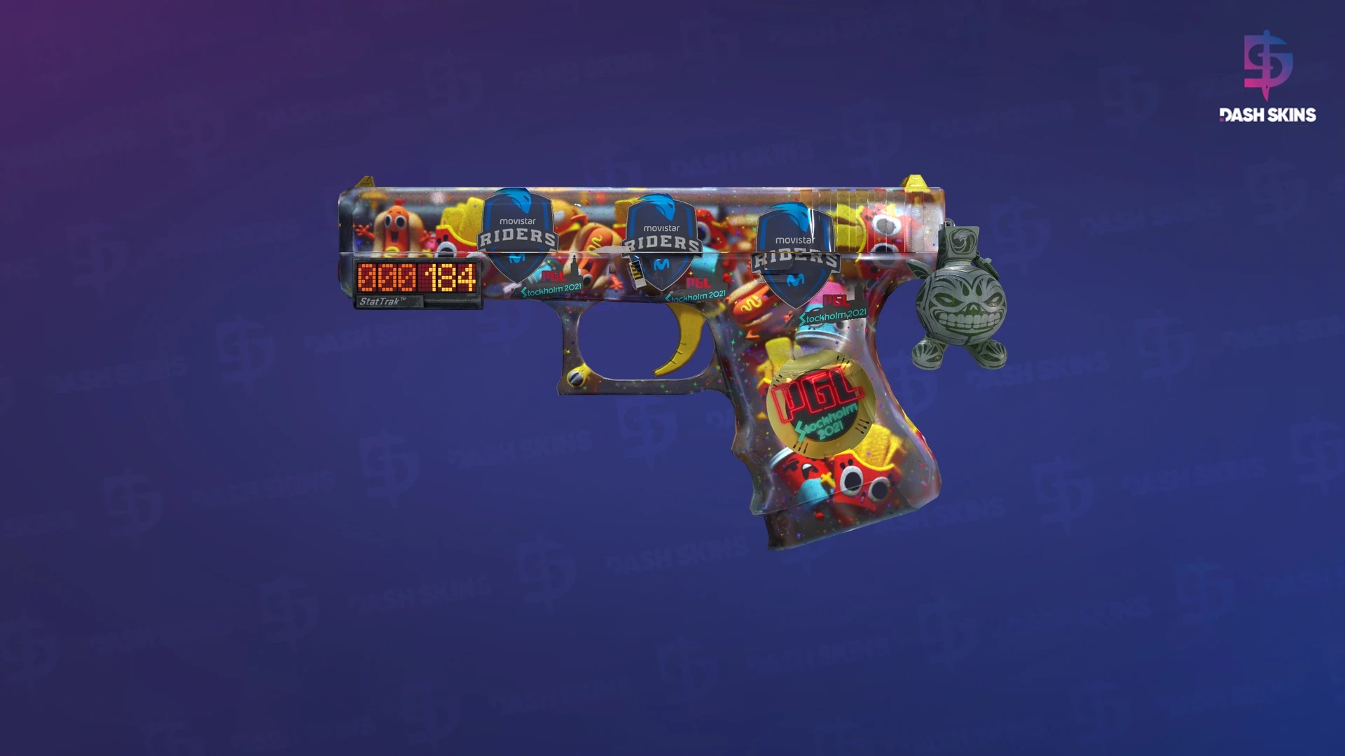 StatTrak™ Glock-18 | Snack Attack (Well-Worn) Screenshot Playside