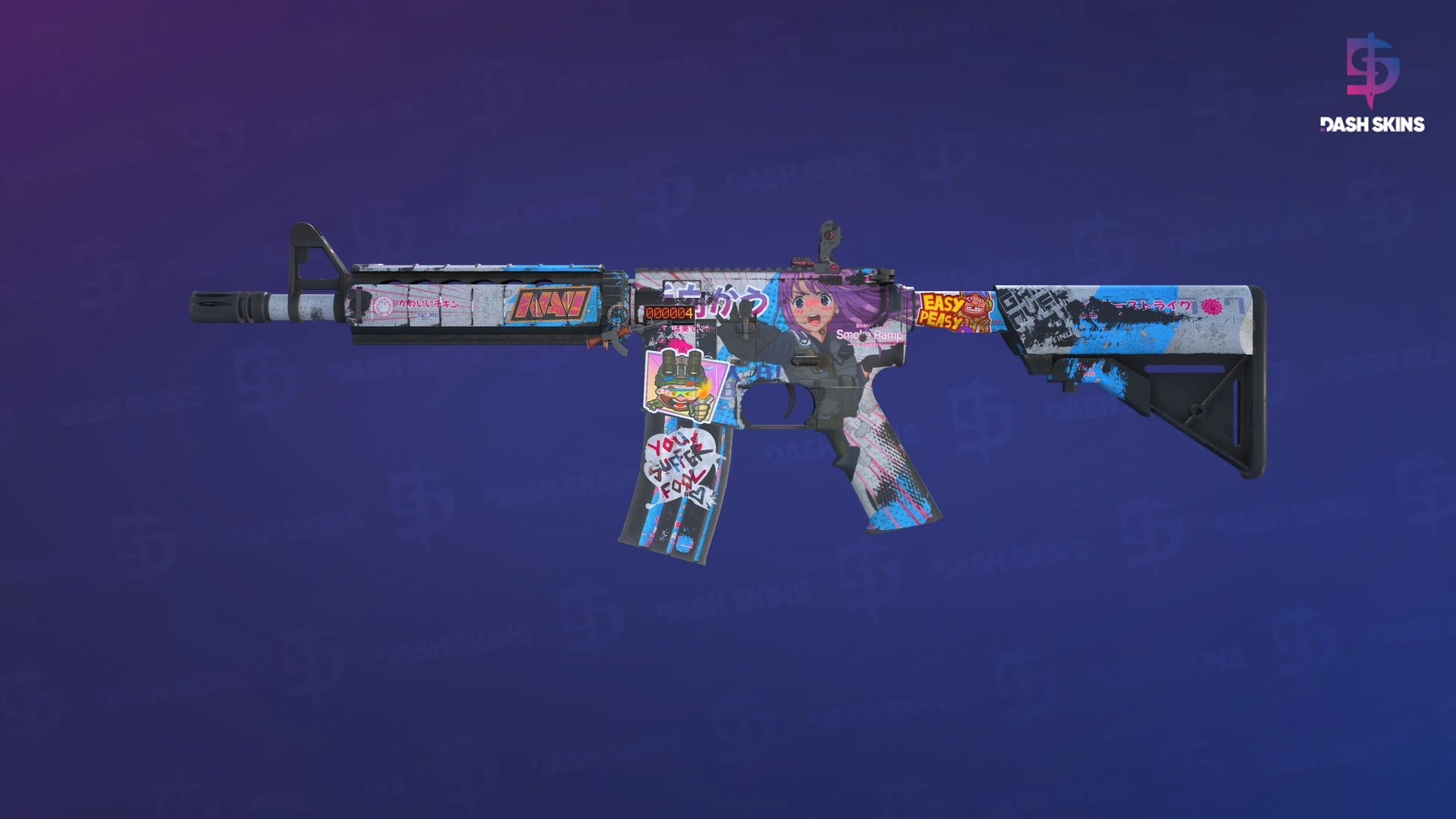 StatTrak™ M4A4 | Temukau (Battle-Scarred) Screenshot Playside