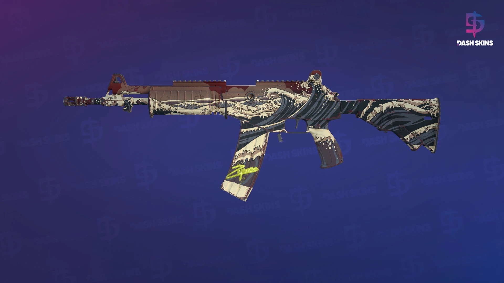 Galil AR | Crimson Tsunami (Minimal Wear) Screenshot Playside