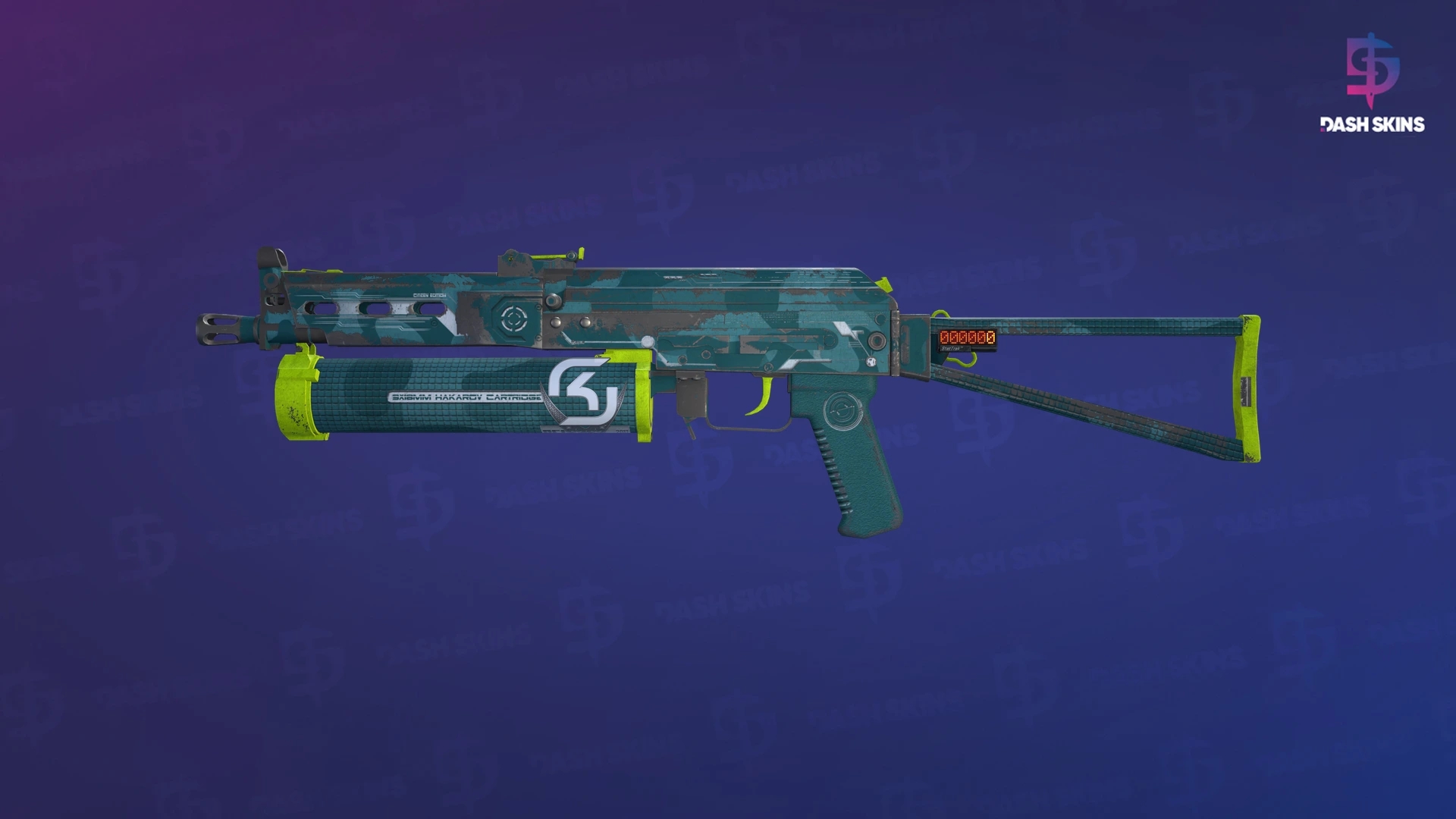 StatTrak™ PP-Bizon | Photic Zone (Well-Worn) Screenshot Playside