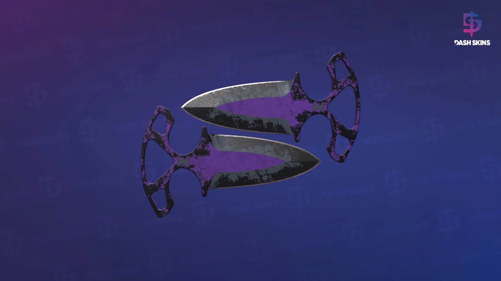 ★ Shadow Daggers | Ultraviolet (Battle-Scarred) Screenshot Playside