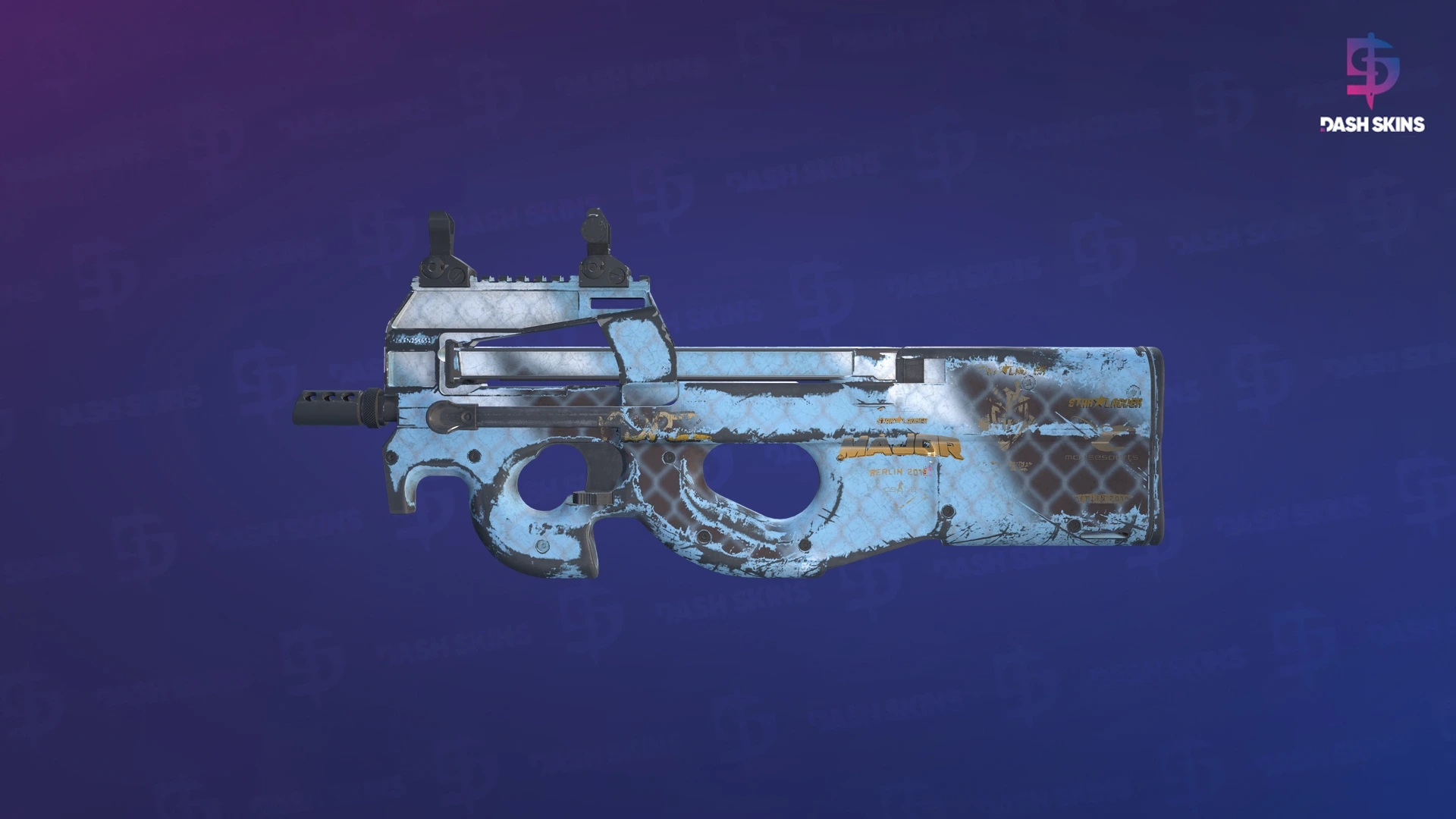 Souvenir P90 | Glacier Mesh (Field-Tested) Screenshot Playside