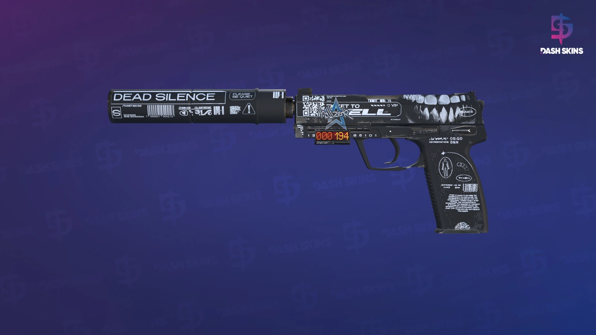 StatTrak™ USP-S | Ticket to Hell (Field-Tested) Screenshot Playside