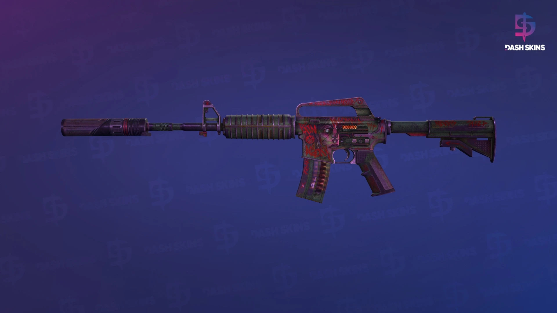 StatTrak™ M4A1-S | Night Terror (Battle-Scarred) Screenshot Playside